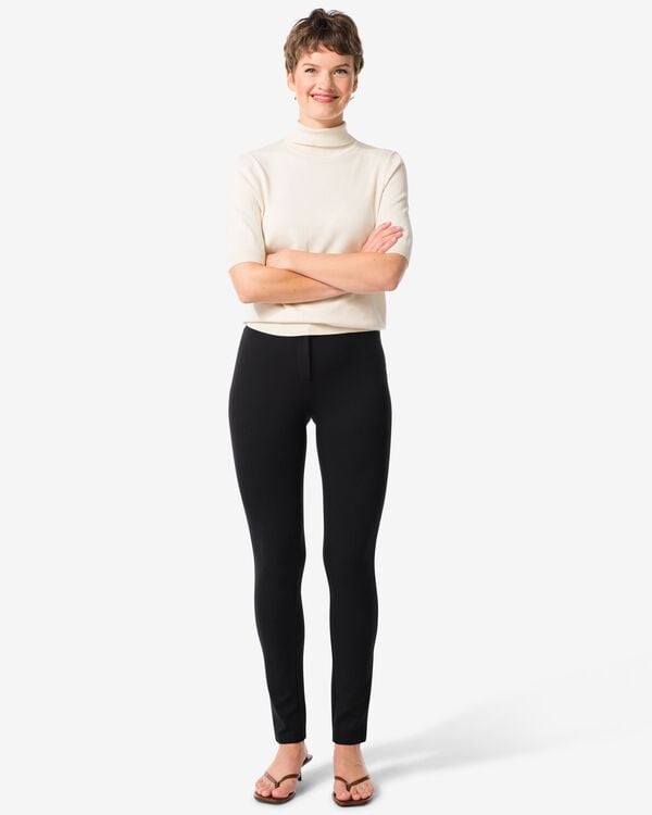 damesbroek zwart zwart - 36399605BLACK - HEMA