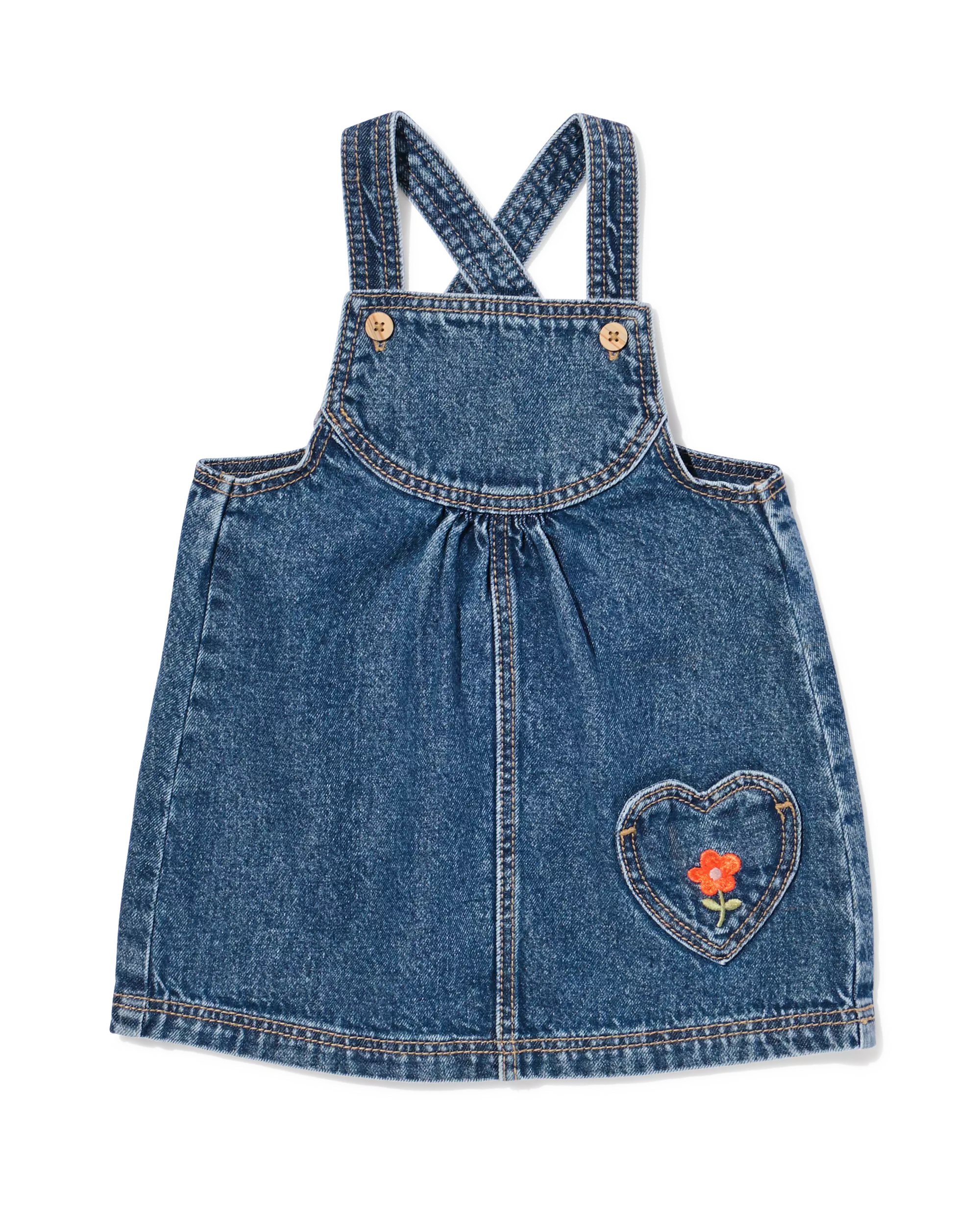 robe bébé coupe trapèze jean