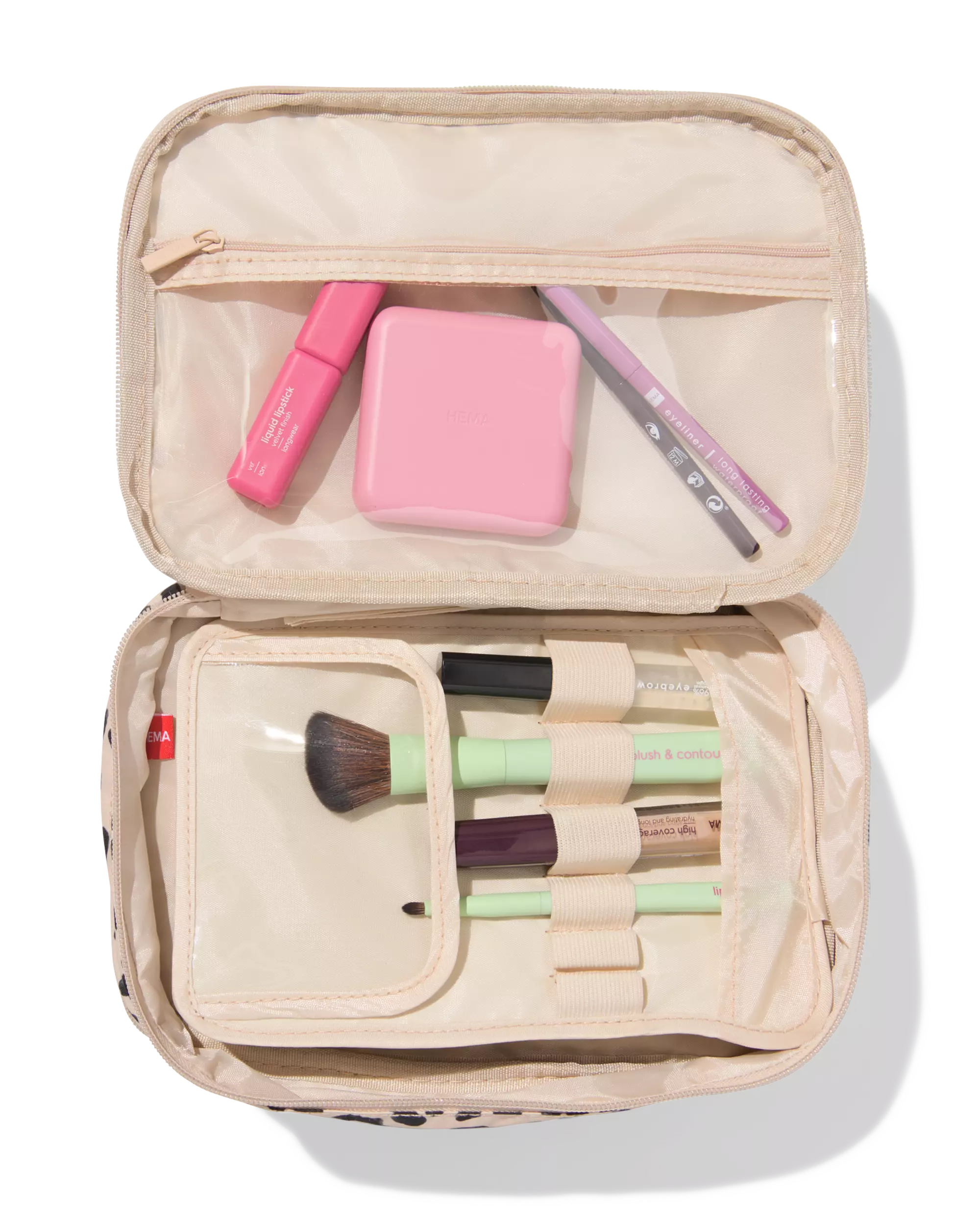trousse de toilette 25x17cm léopard