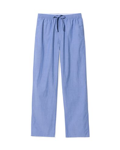 pantalon de pyjama homme Pepijn coupe droite popeline bleu moyen - 23686130MIDBLUE - HEMA