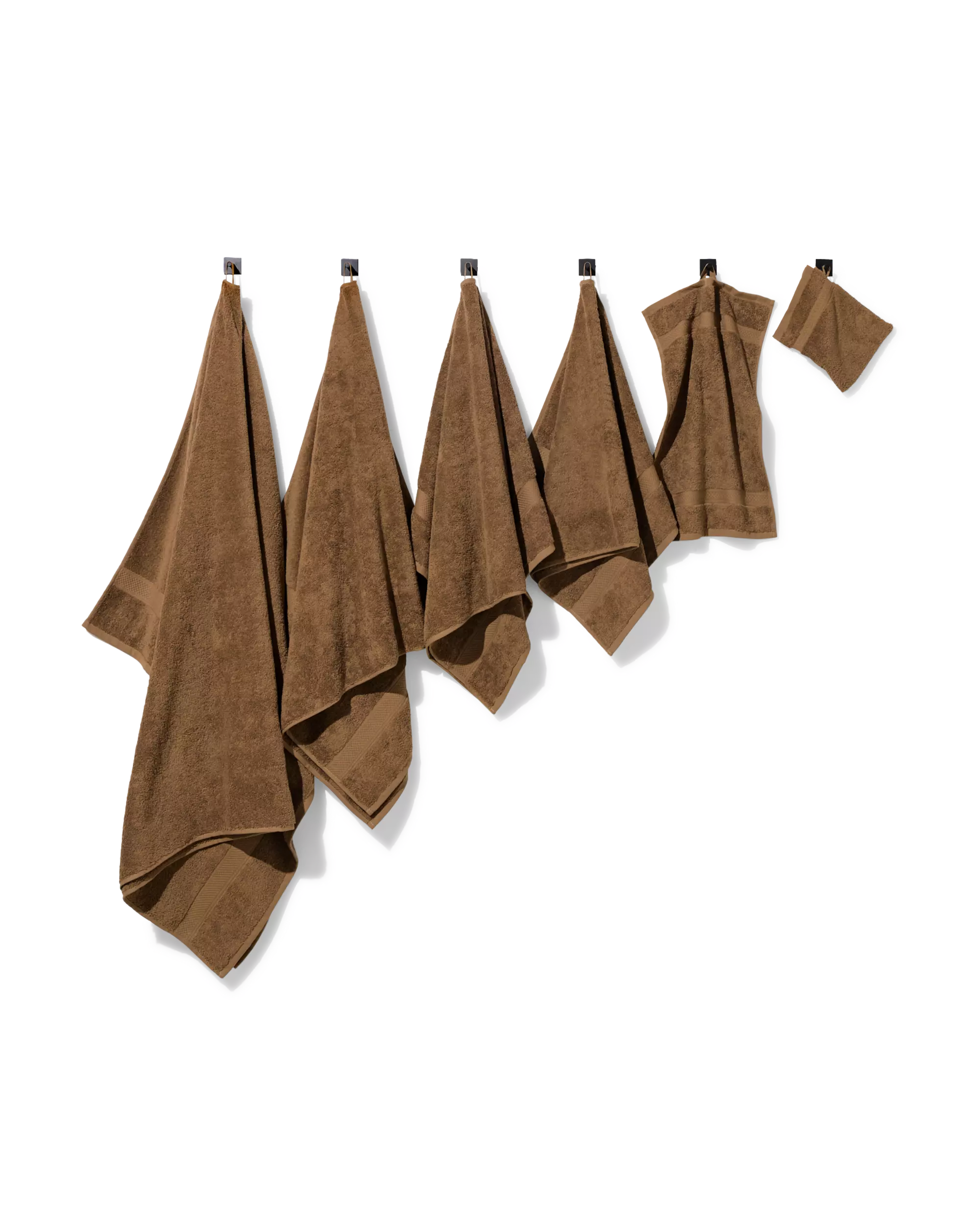 petite serviette 33x50 cm qualité lourde marron moyen