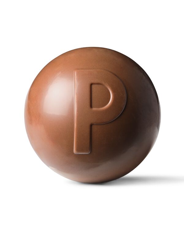chocobomb melk met marshmallows letter P 45g P - 24562615P - HEMA