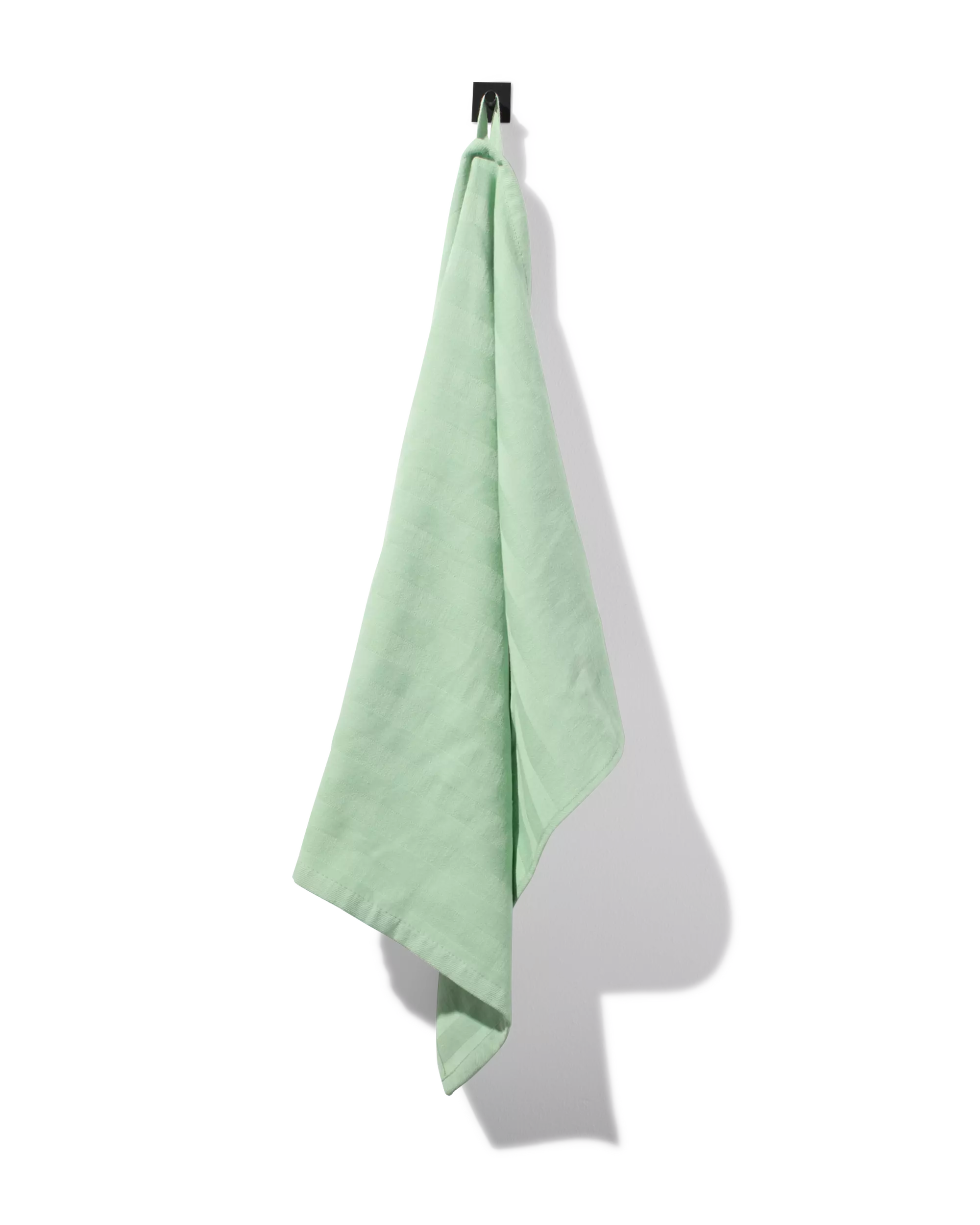 torchon 65x65cm coton vert moyen