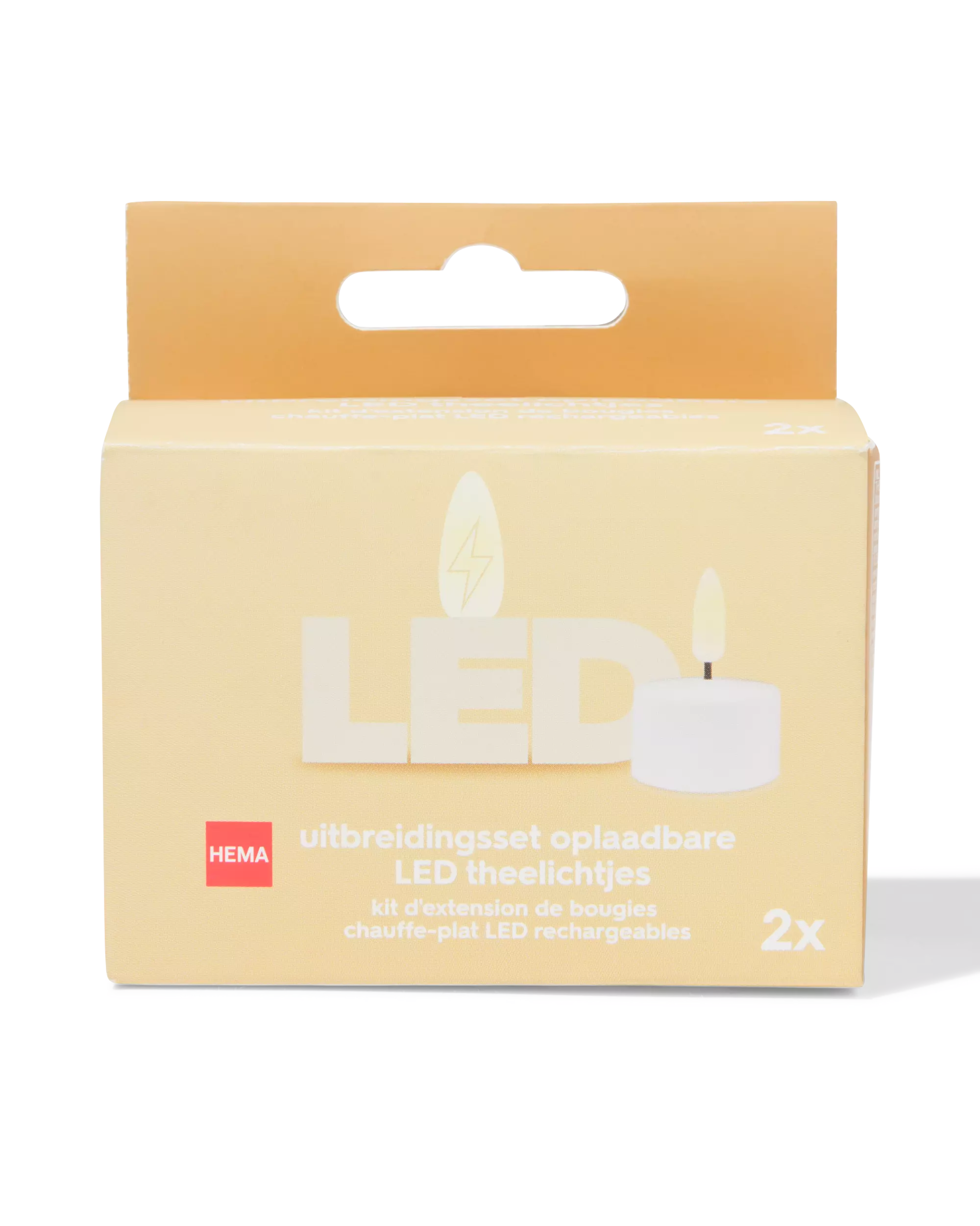 kit d'extension de bougies chauffe-plat let rechargeables - 2 pièces