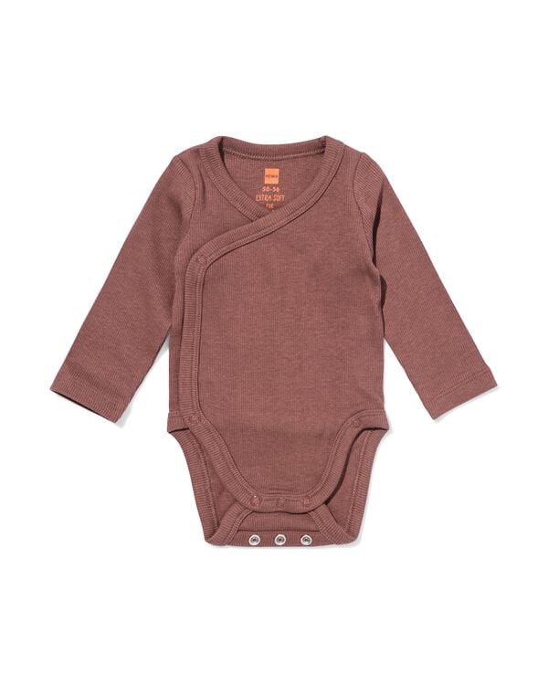 body &eacute;volutif b&eacute;b&eacute; c&ocirc;tel&eacute; marron marron - 33457420BROWN - HEMA