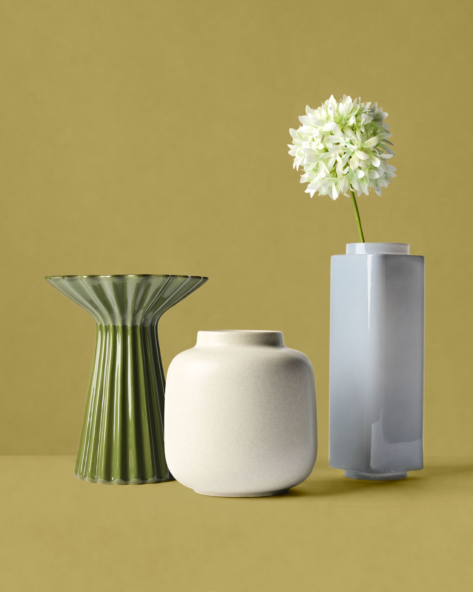 kunstbloem allium 55cm wit - 41326209 - HEMA
