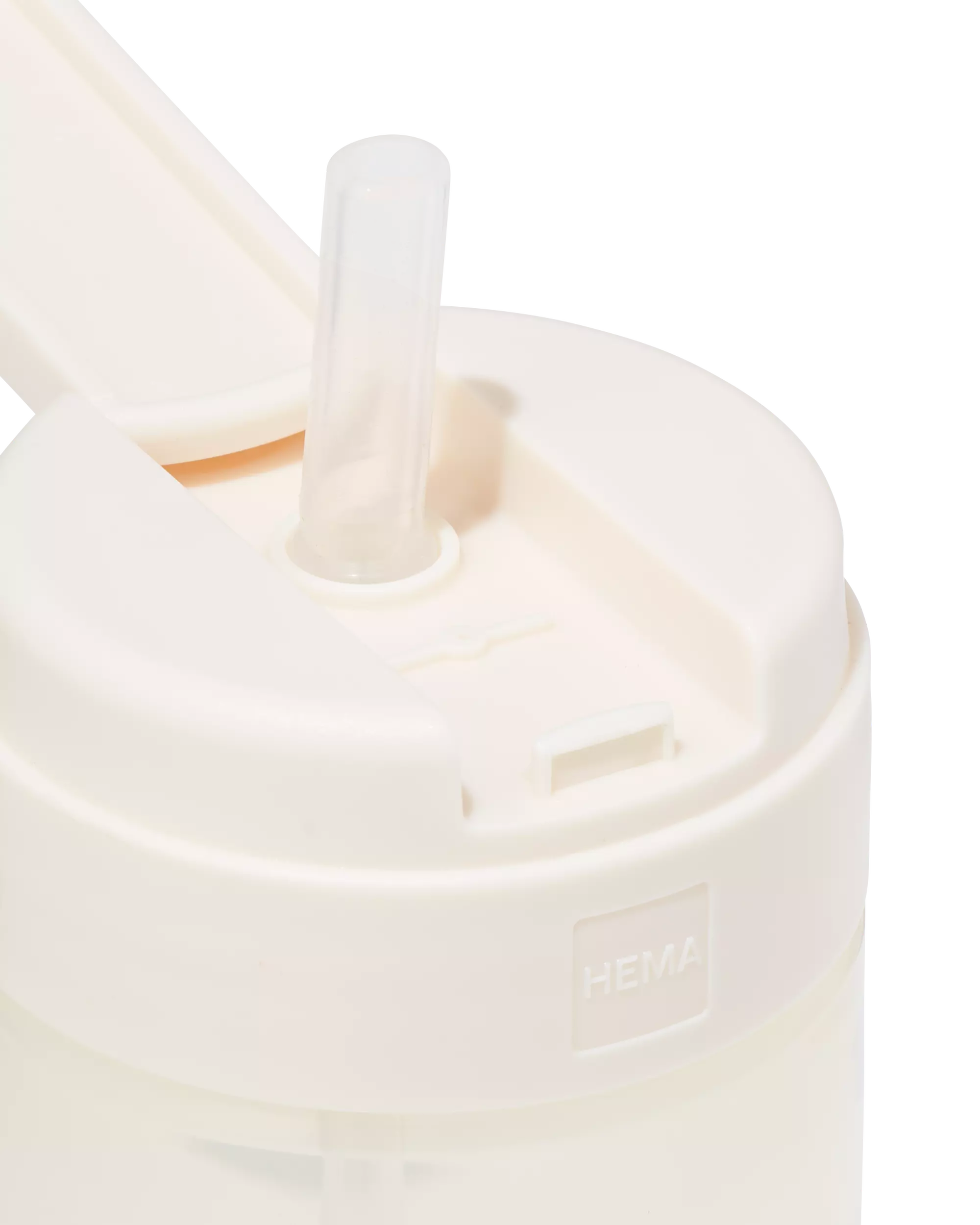 gobelet d'école avec paille 300 ml beige
