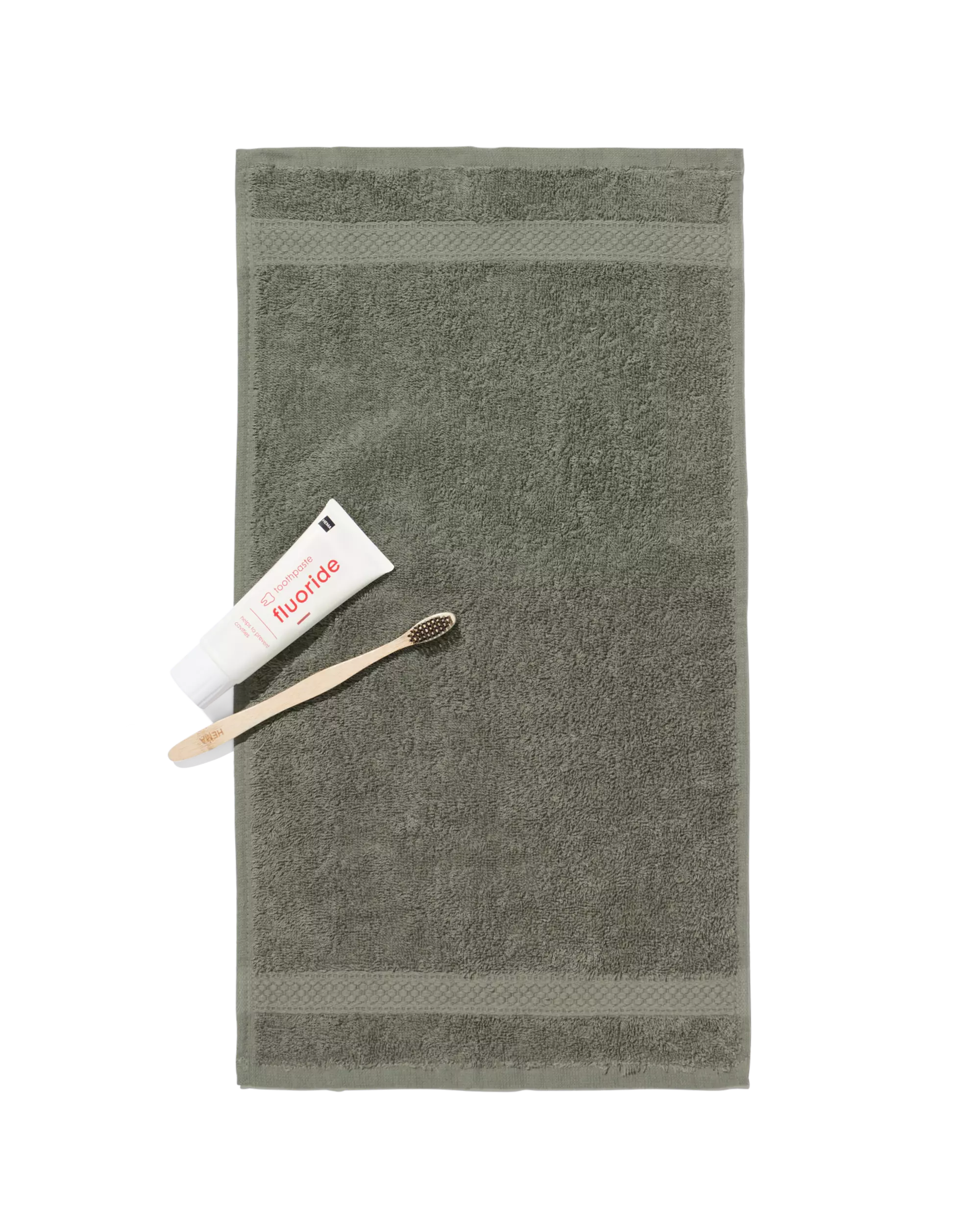 petite serviette 30 x 55 qualité supérieure - gris-vert