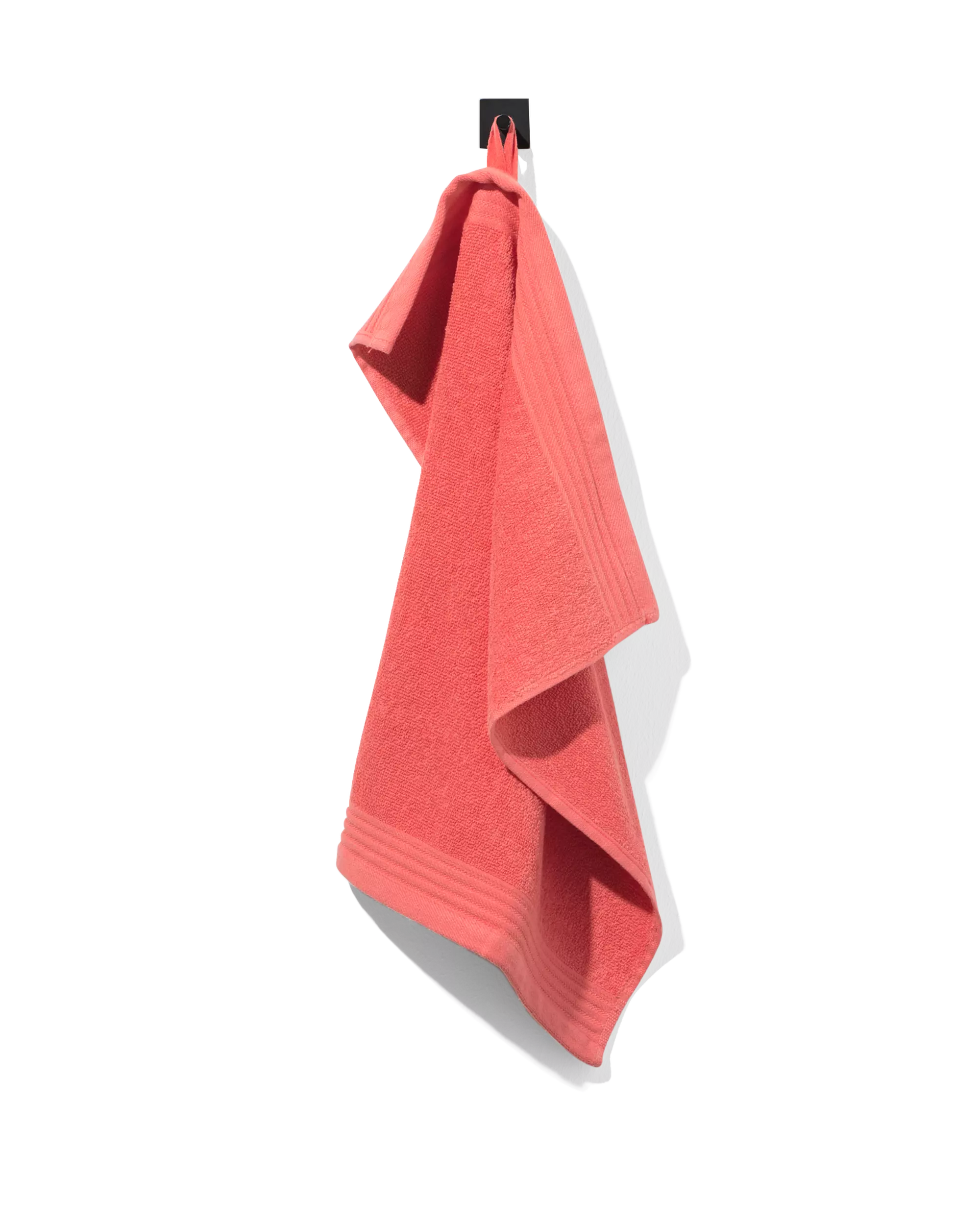 essuie-mains 50x50 coton corail