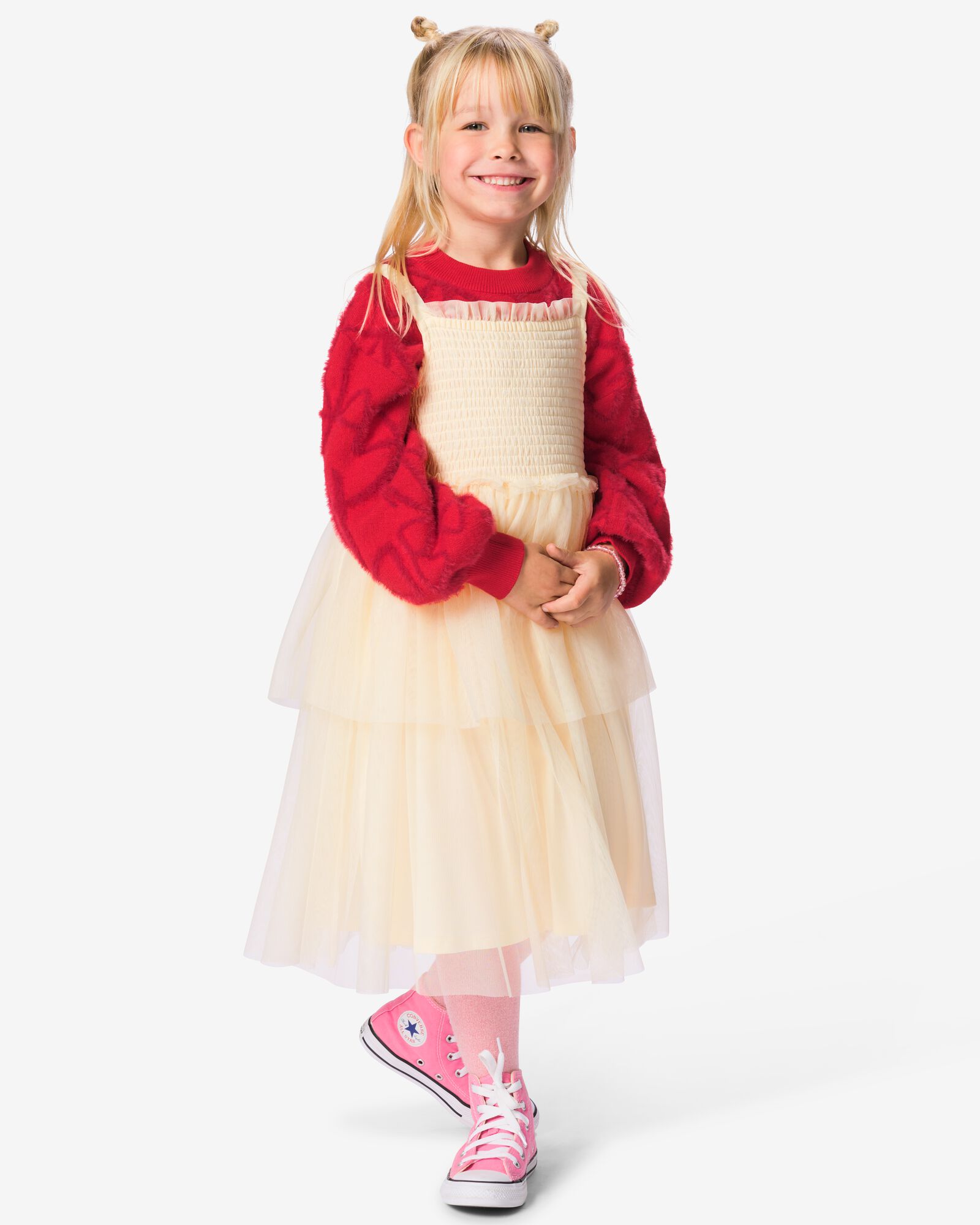 Kinderkleid, weite Passform ecru ecru - 30897908ECRU - HEMA