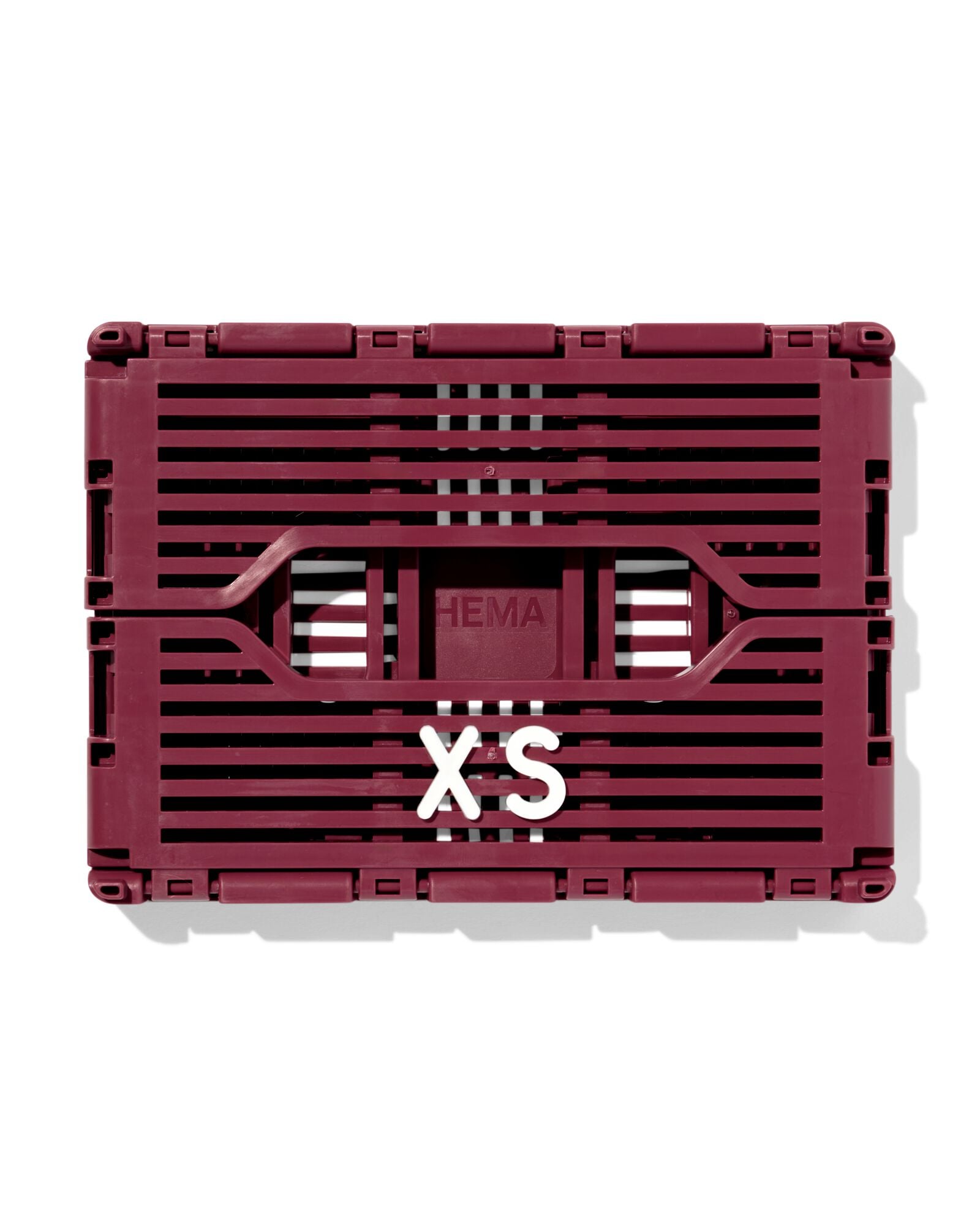 caisse pliante lettres recycl&eacute;e XS bordeaux bordeaux XS  13 x 18 x 8 - 39811083 - HEMA