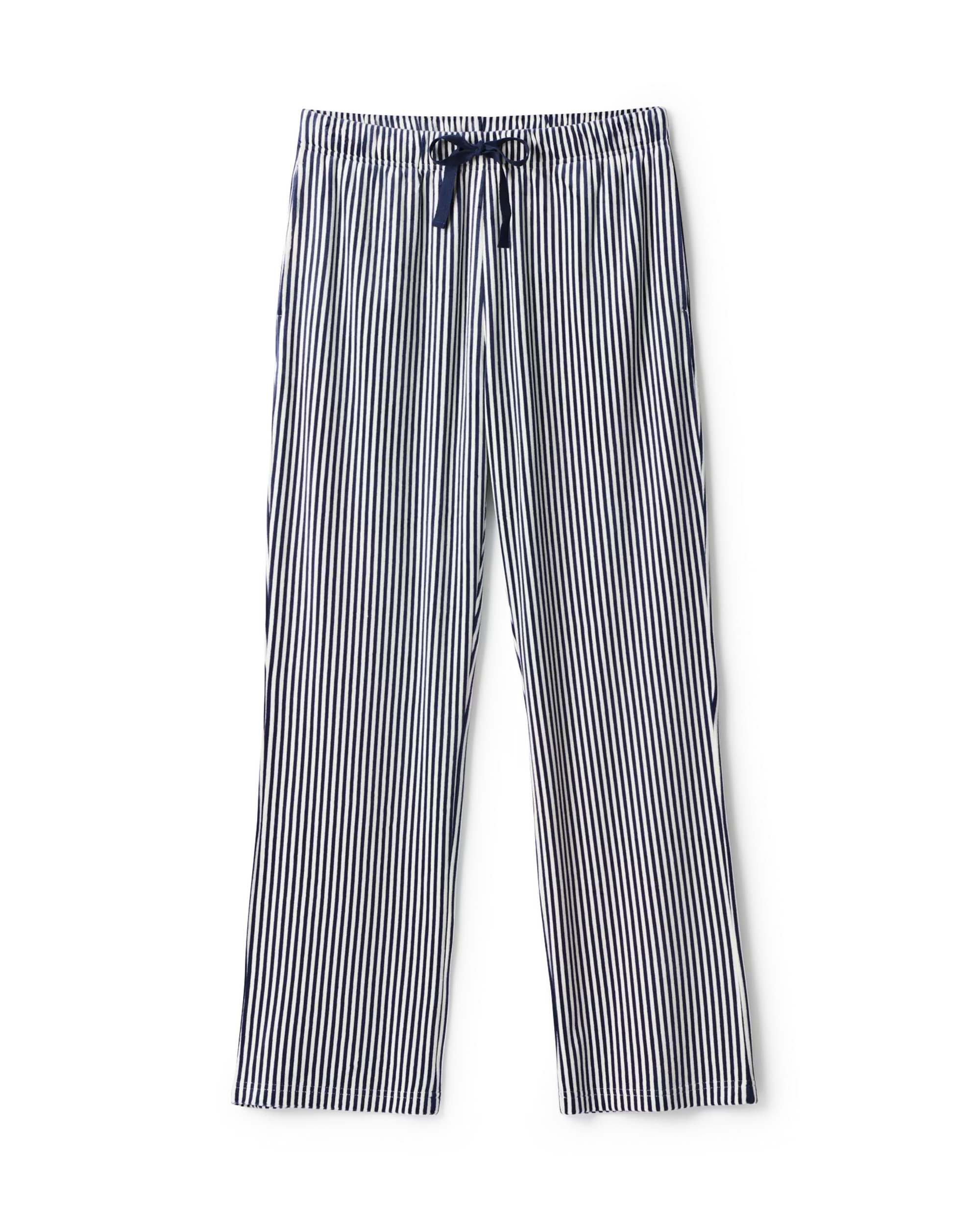 Damen-Pyjamahose, Velours, gestreift