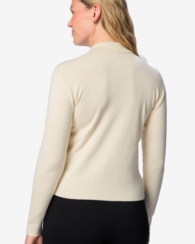 damesvest Ivory gebreid gebroken wit gebroken wit - 36212450OFFWHITE - HEMA