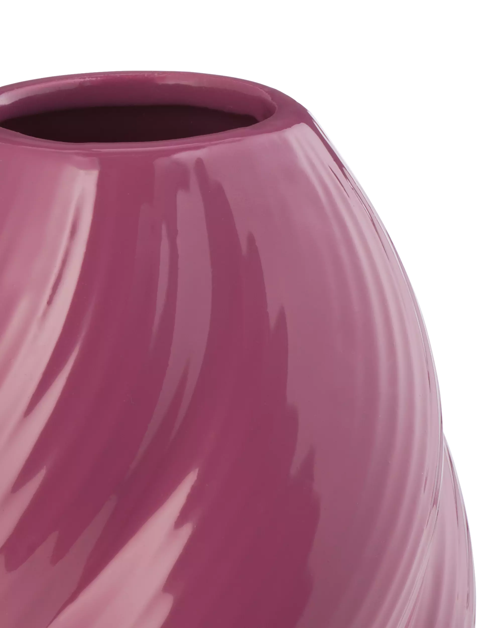 vase pour bâtonnets parfumés ⌀7x10cm céramique twist aubergine