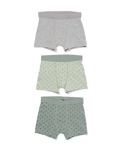 boxers enfant coton - lot de 3 vert vert - 19204560GREEN - HEMA