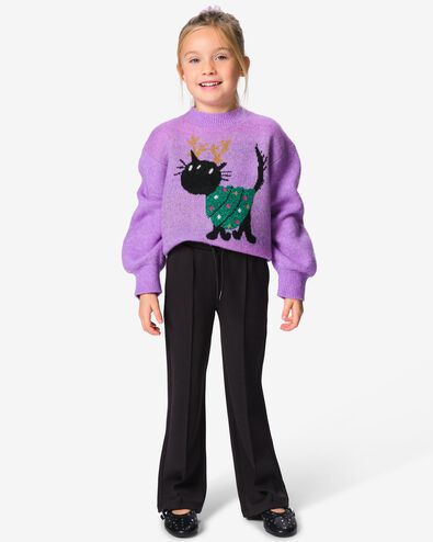 pantalons de surv&ecirc;tement enfant coupe large noir noir - 30808315BLACK - HEMA