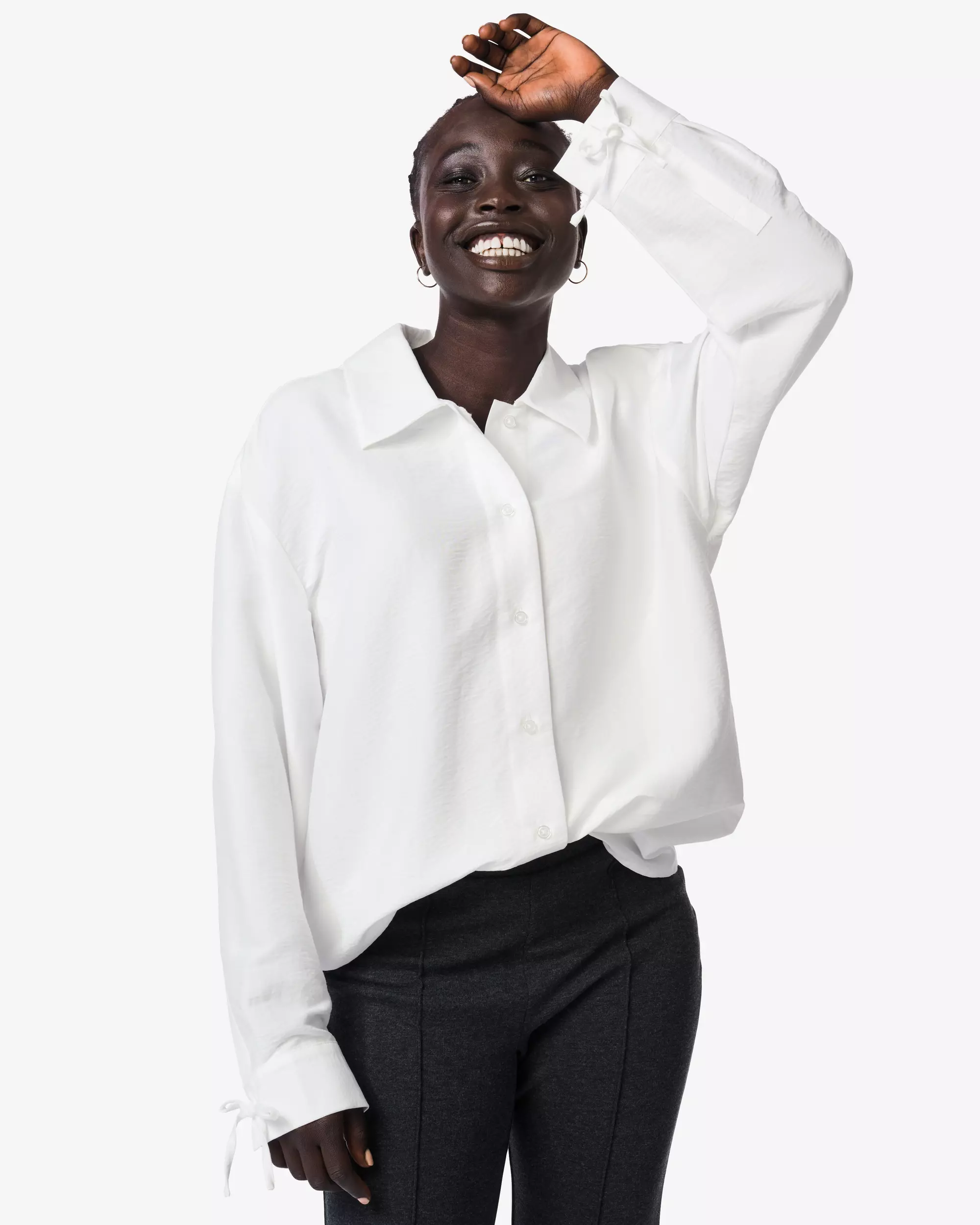 chemisier femme froissé