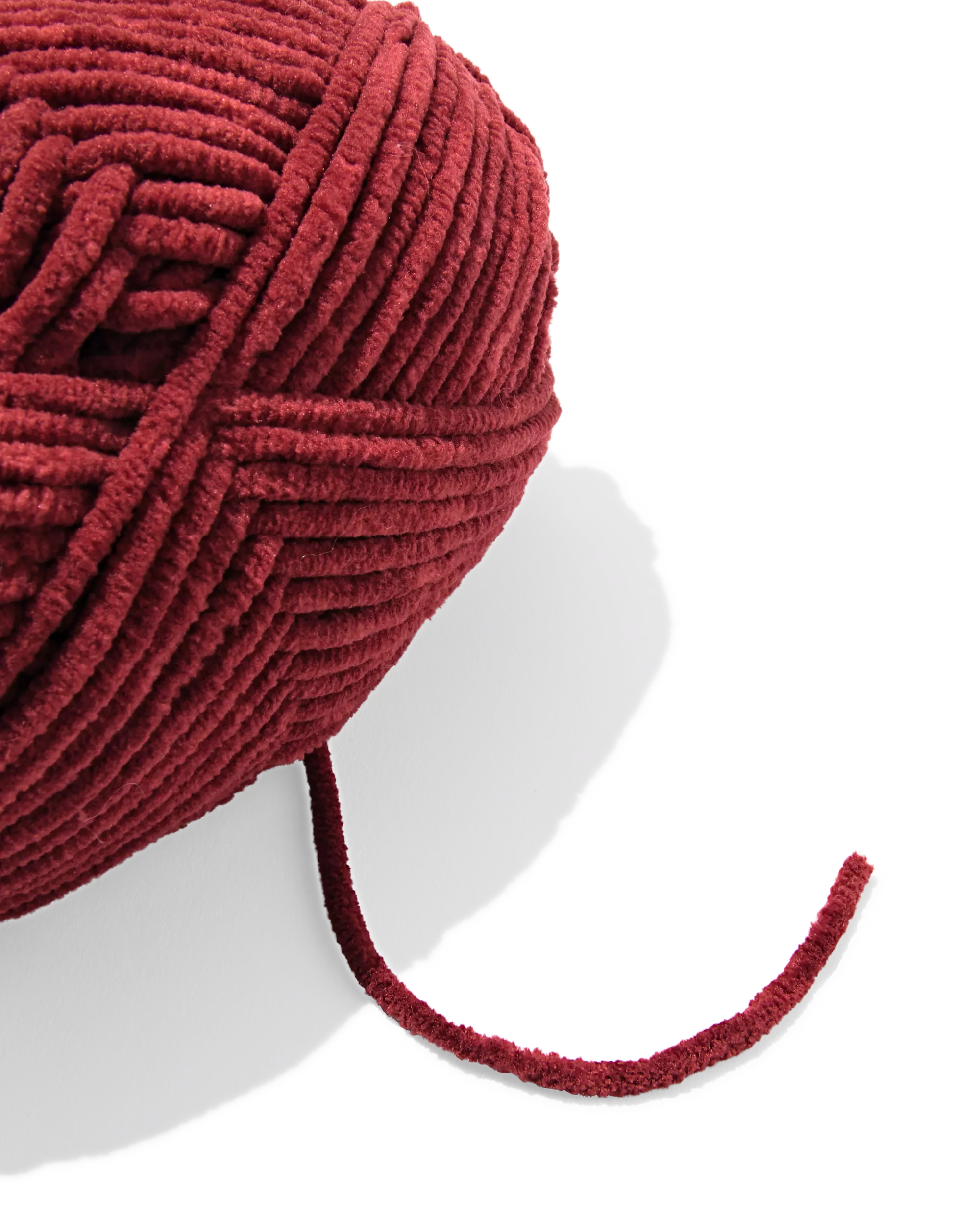 fil chenille 100 g 110 m bordeaux