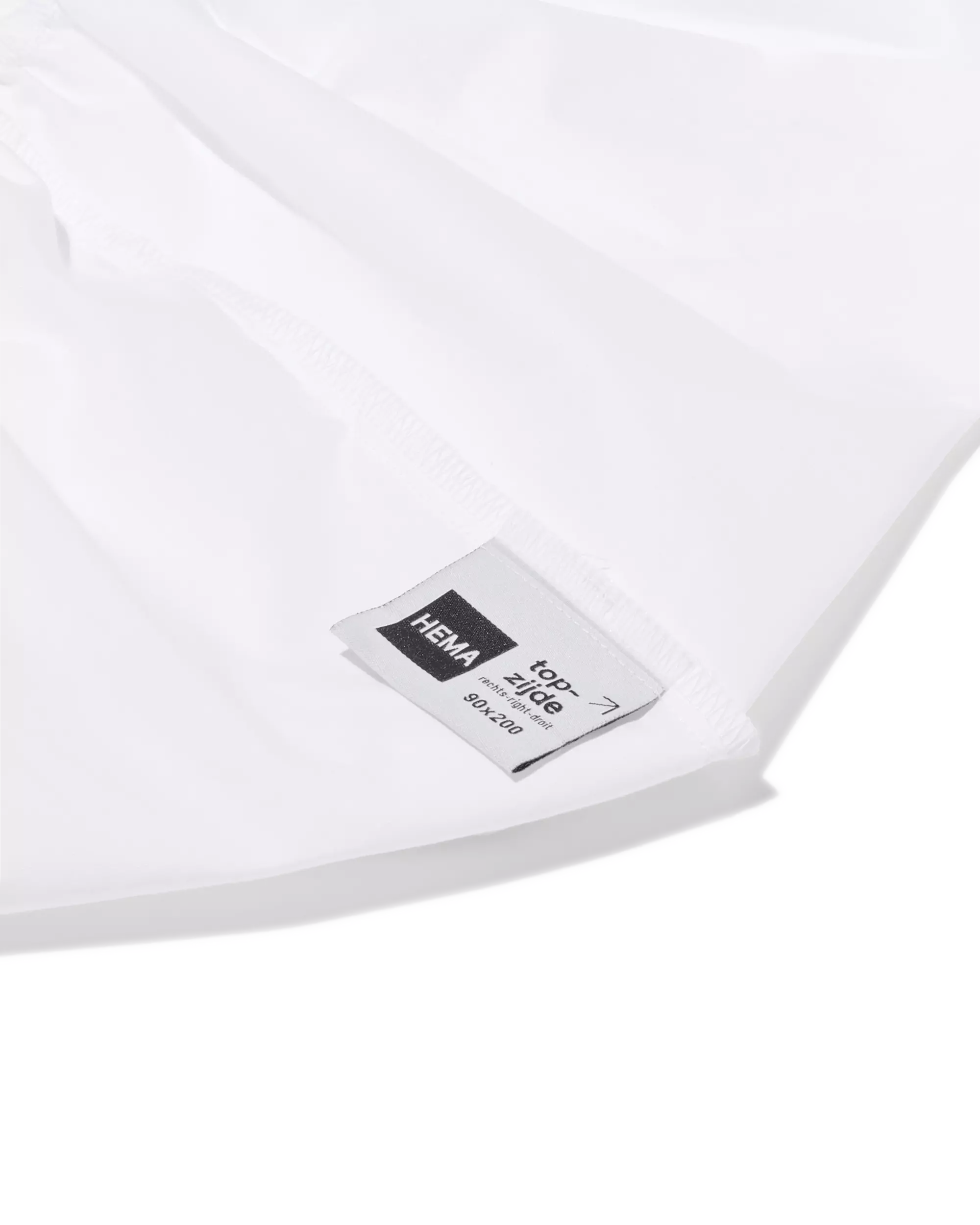 drap-housse boxspring 140x200cm percale de coton hôtel blanc