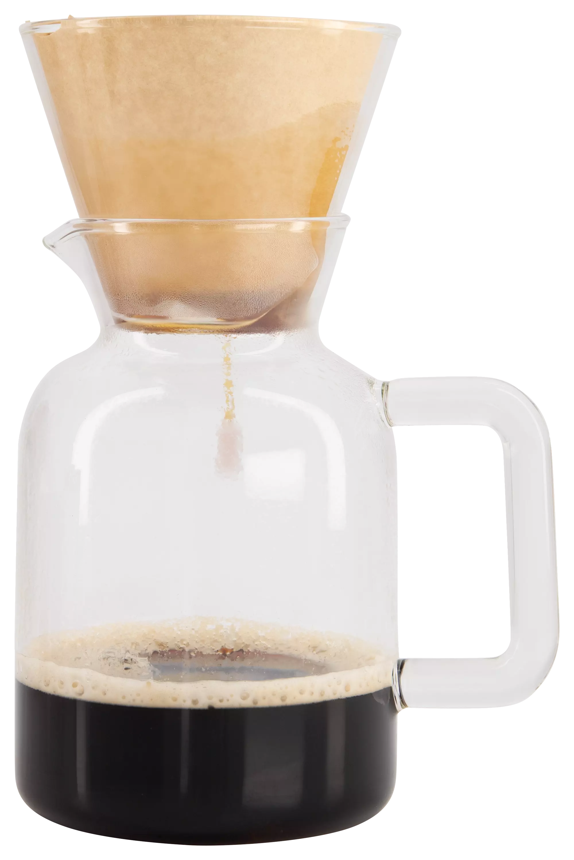 koffiekan met filter Koffiebinkie glas 600ml