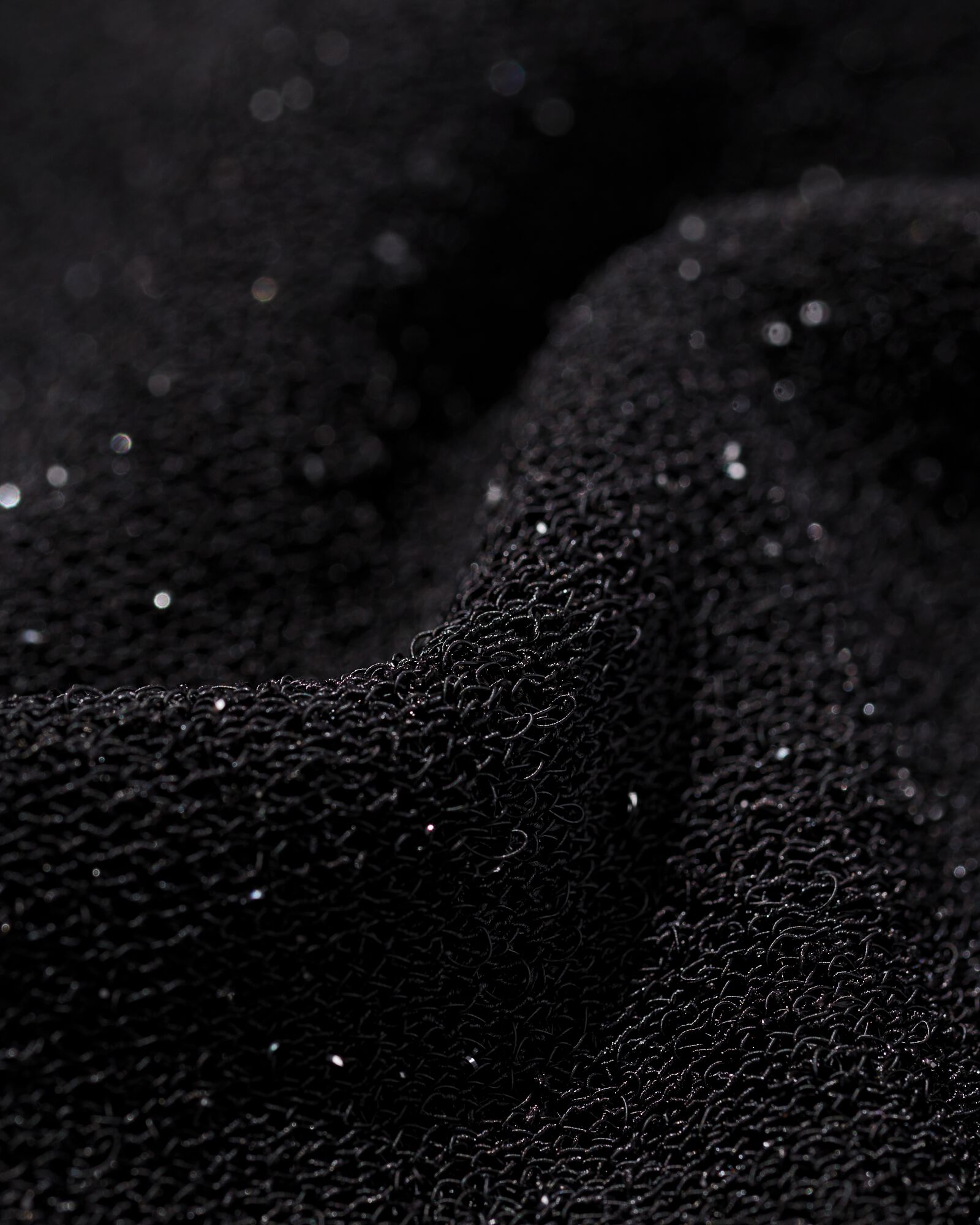 damesbroek flared glitter zwart zwart - 36212580BLACK - HEMA