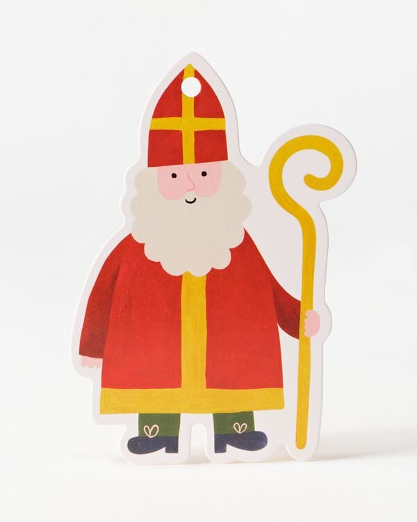 &eacute;tiquettes cadeaux 16,8x12,8cm Saint-Nicolas - 12 pi&egrave;ces - 25900093 - HEMA