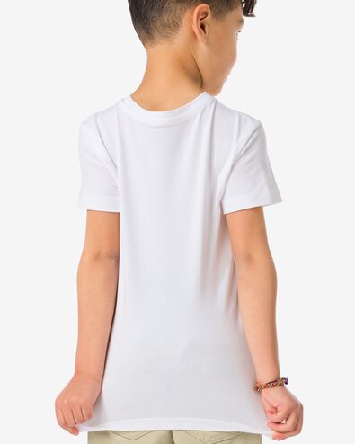 2 t-shirts pour enfant - coton bio blanc blanc - 30729401WHITE - HEMA