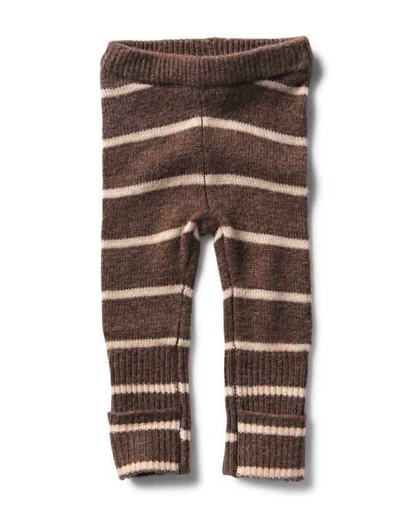 newborn meegroeilegging aansluitend strepen bruin bruin - 33463020BROWN - HEMA