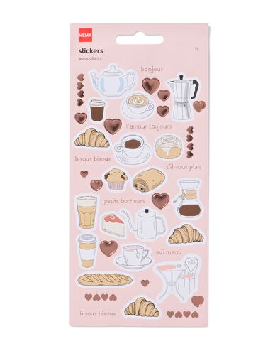 Stickerb&ouml;gen Kaffee und Fr&uuml;hst&uuml;ck &ndash; 3 St&uuml;ck - 14102031 - HEMA