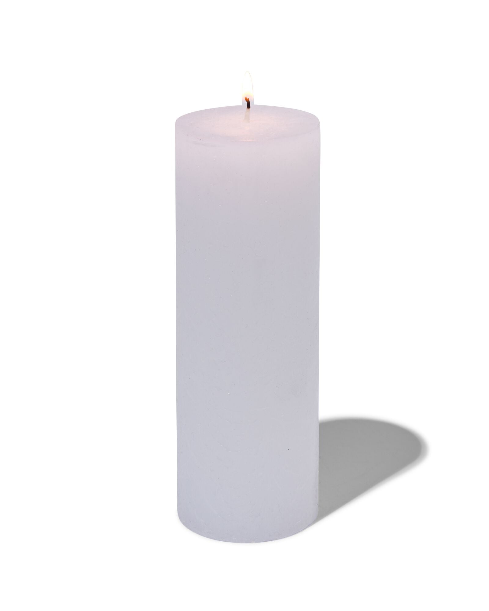 bougie rustique &Oslash;7x19 cm blanc blanc 7 x 19 - 13500816 - HEMA