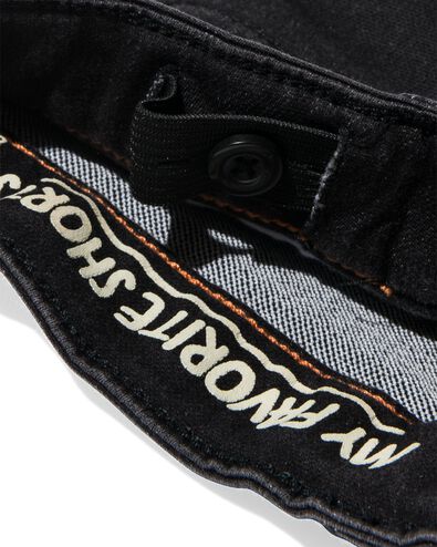kindershort jogdenim zwart - 30732510BLACK - HEMA