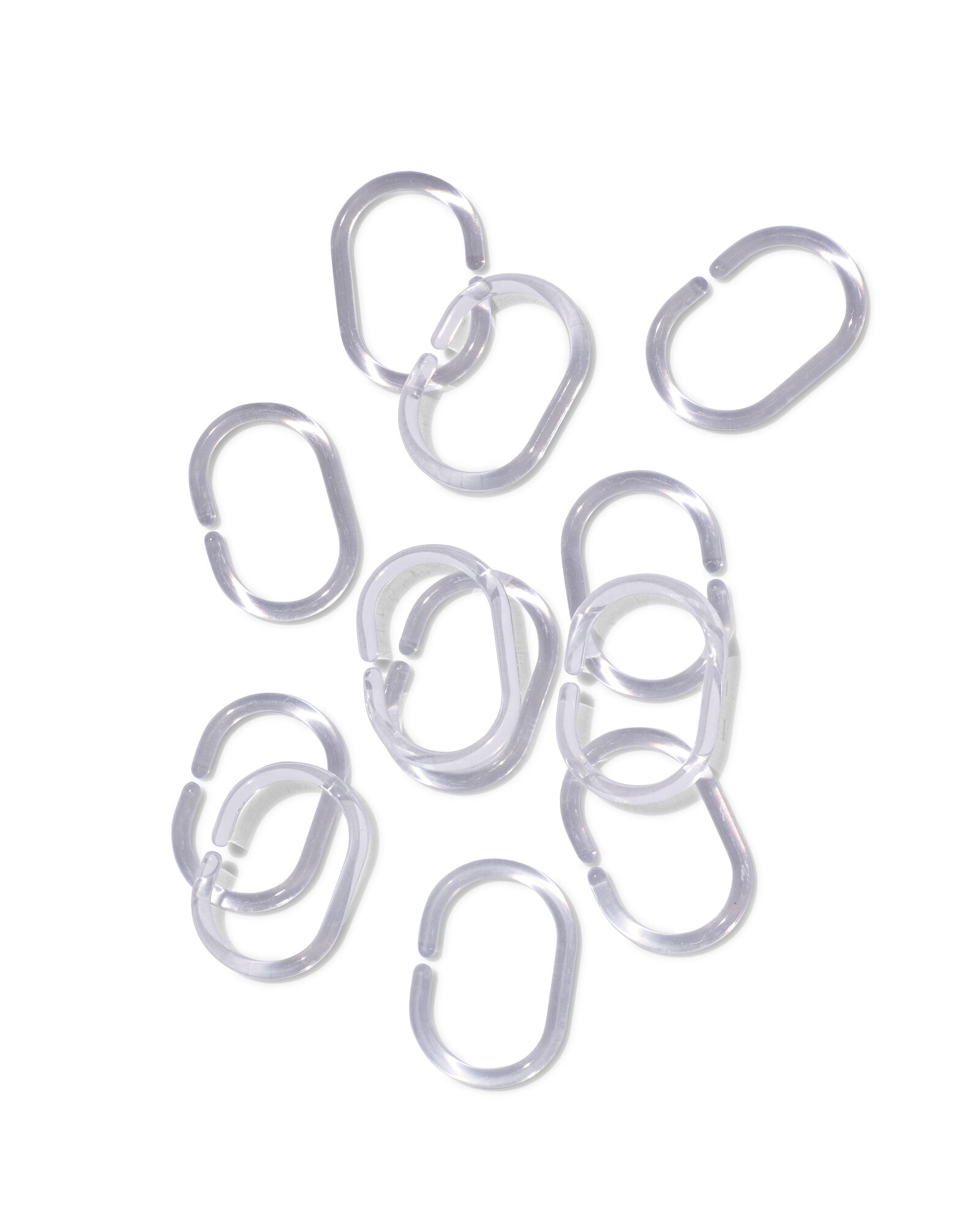 douchegordijnringen transparant - 12 stuks - 80300005 - HEMA