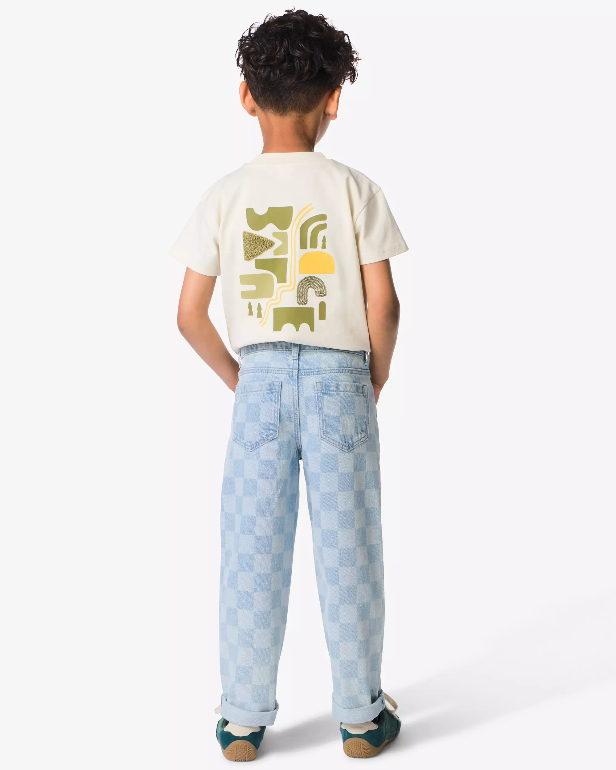 pantalon enfant coupe classique carreaux