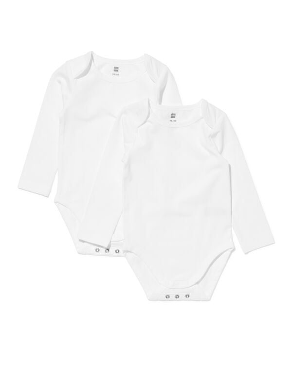 body &eacute;volutif b&eacute;b&eacute; - 2 pi&egrave;ces blanc blanc - 33300970WHITE - HEMA
