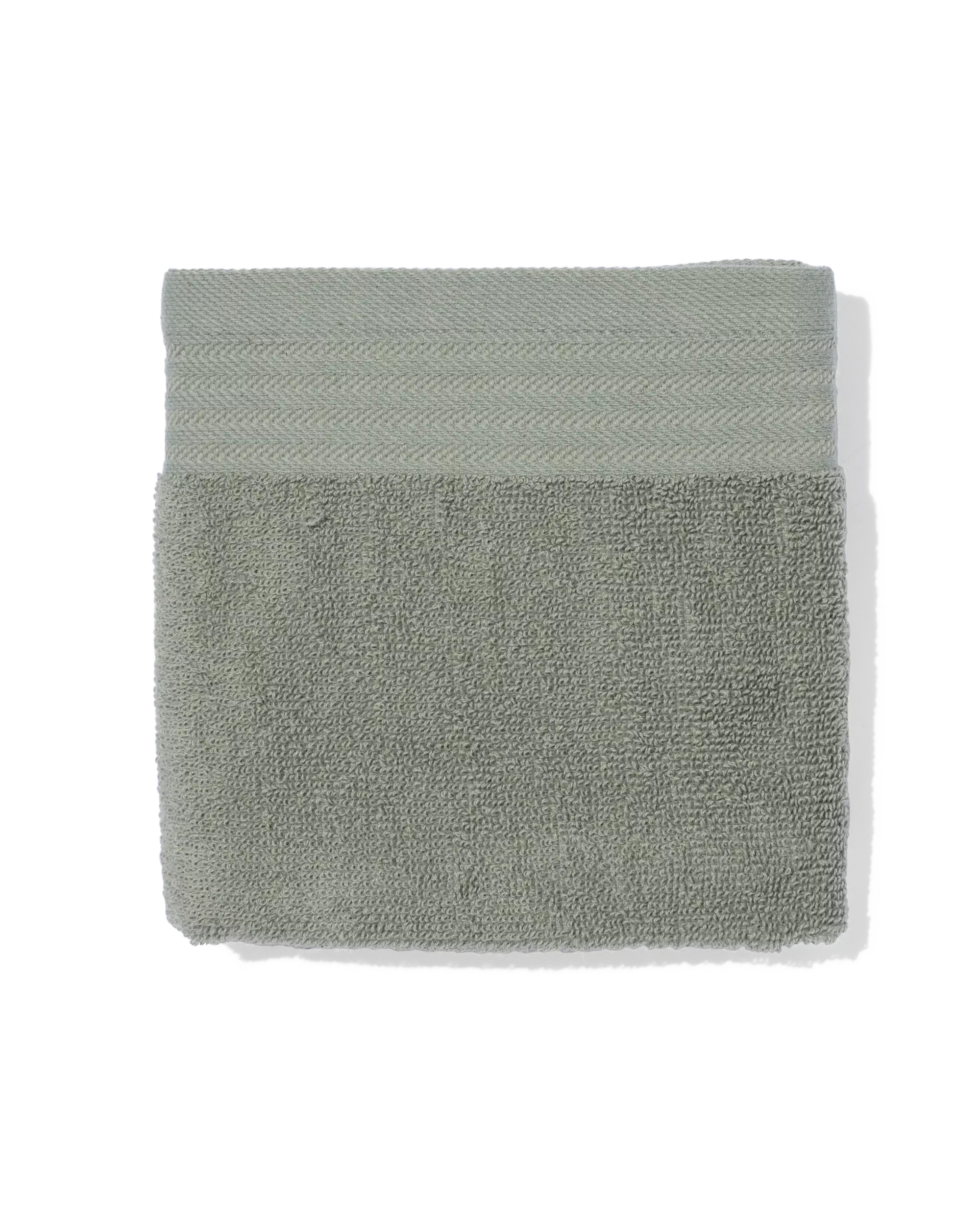 essuie-mains 50x50 coton gris-vert