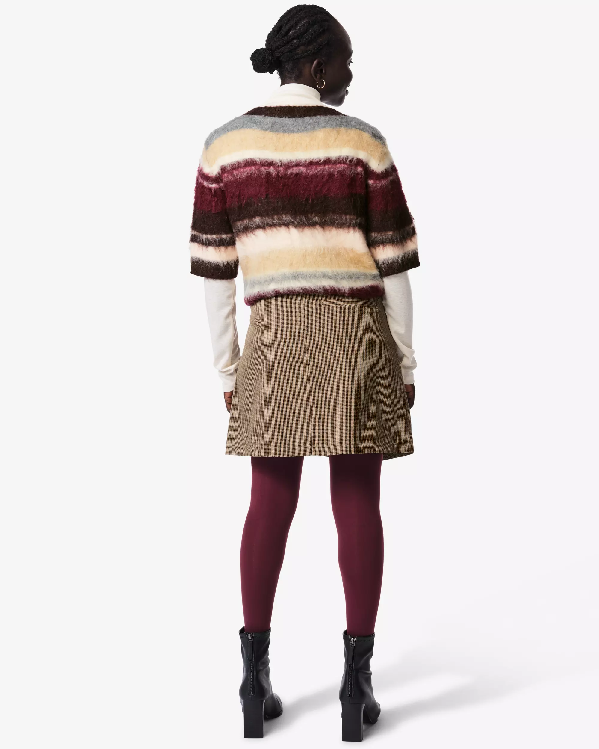 jupe femme coupe classique carreaux