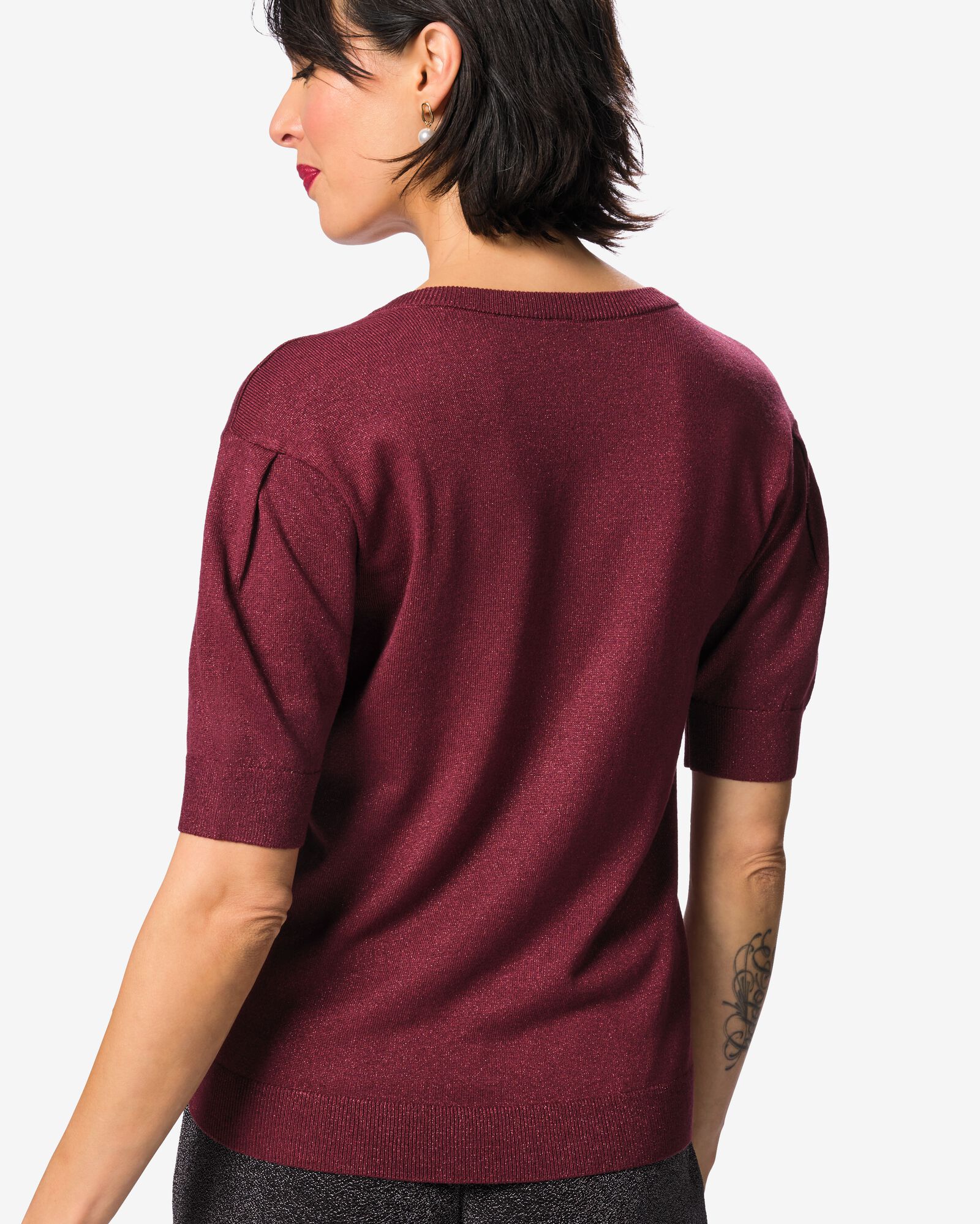 pull femme Marie  bordeaux bordeaux - 36215380BURGUNDYRED - HEMA