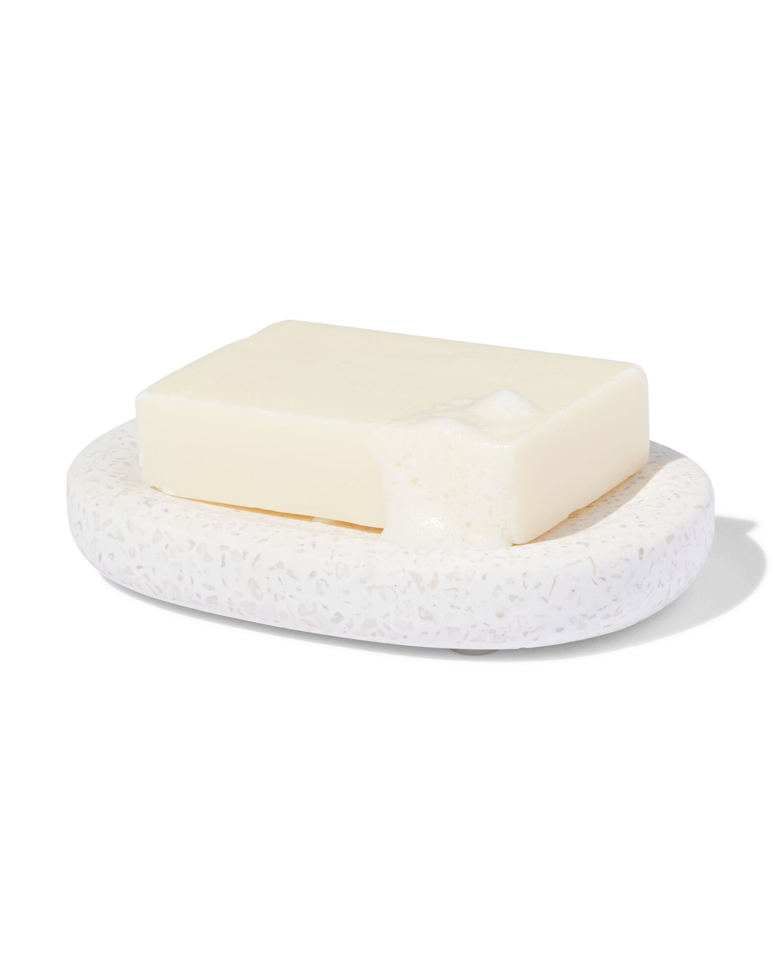 zeepbakje 9x13cm terrazzo beige - 80330051 - HEMA