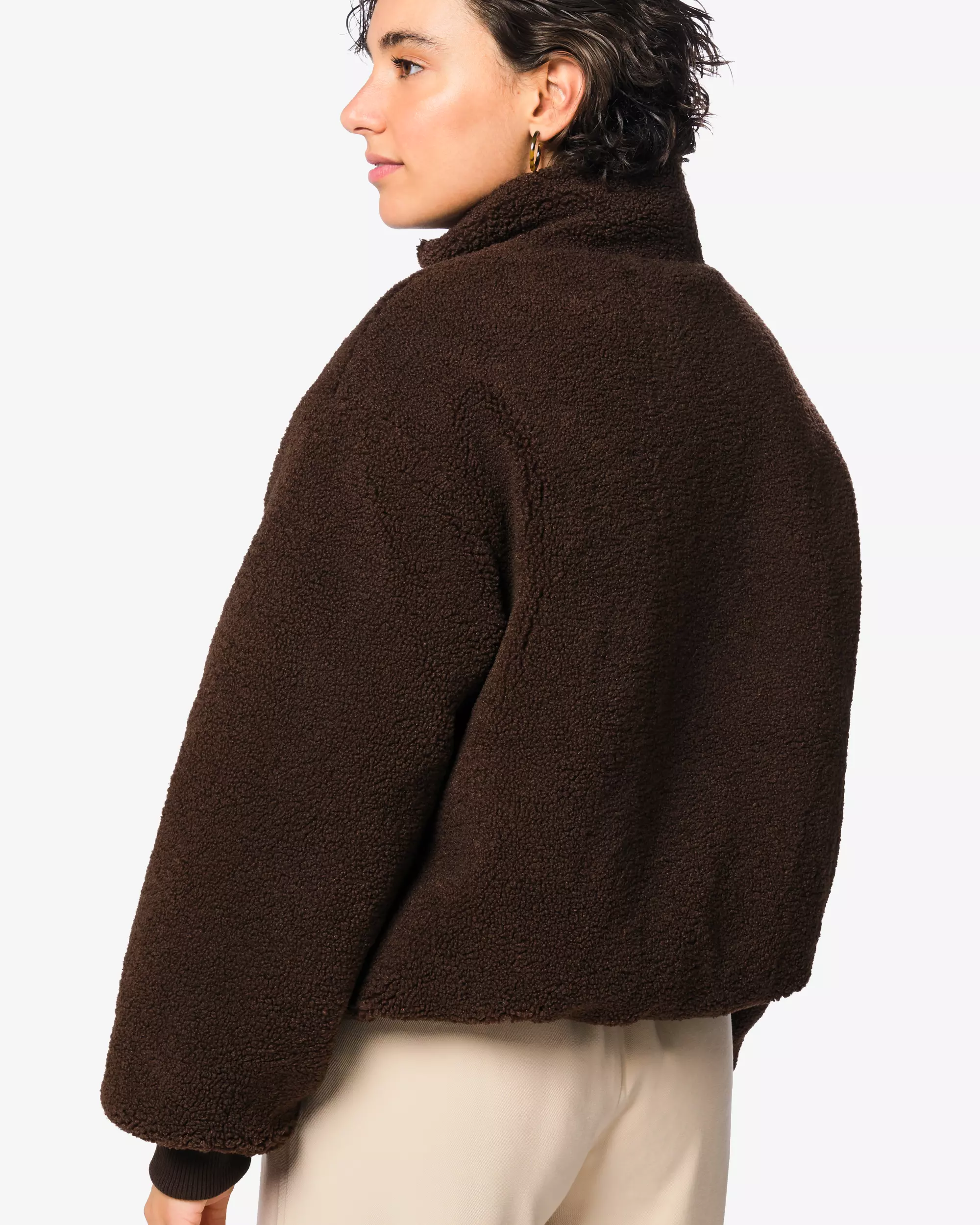 Wendbare Damenjacke aus Teddystoff 