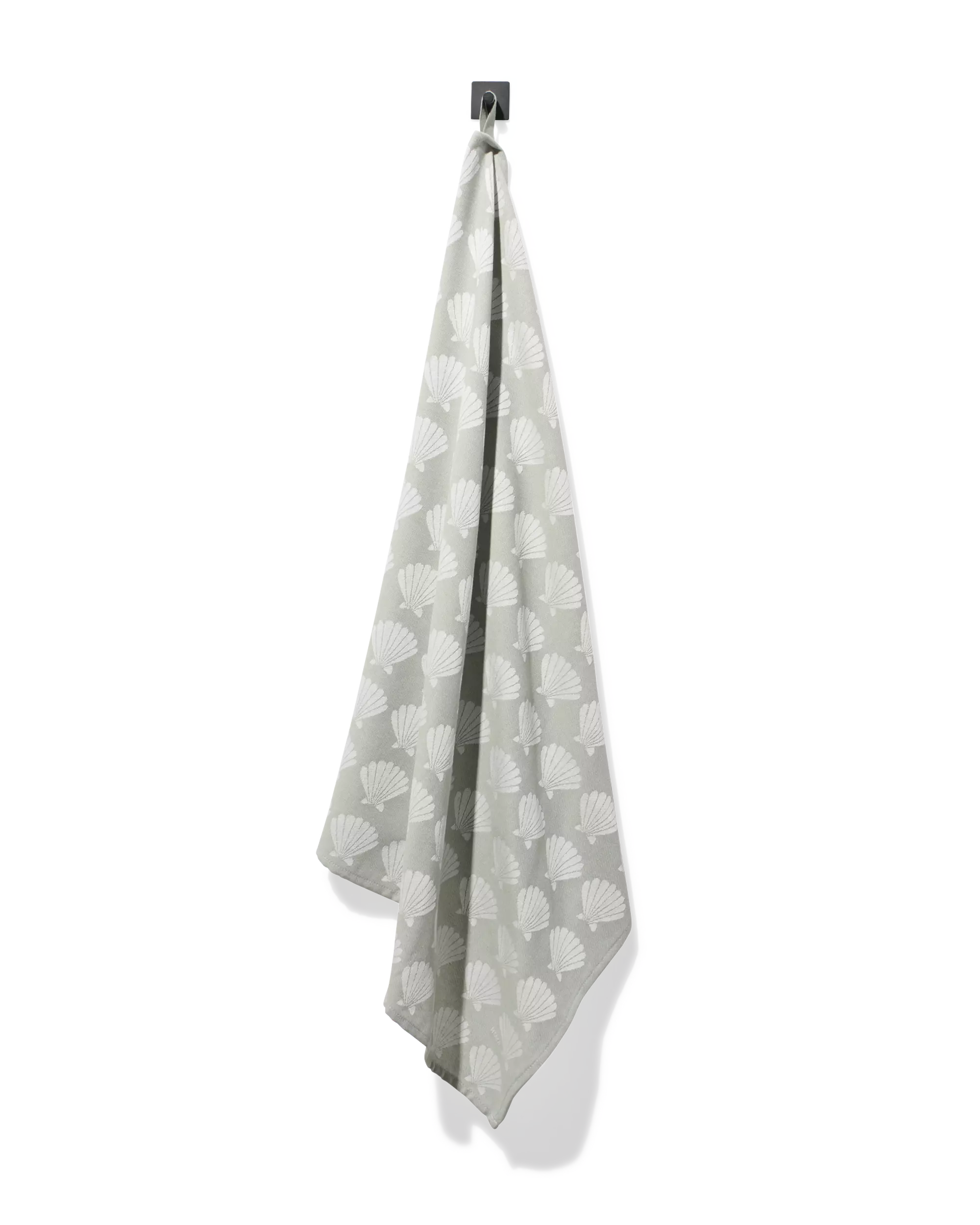 torchon 65 x 65 cm coton coquillage