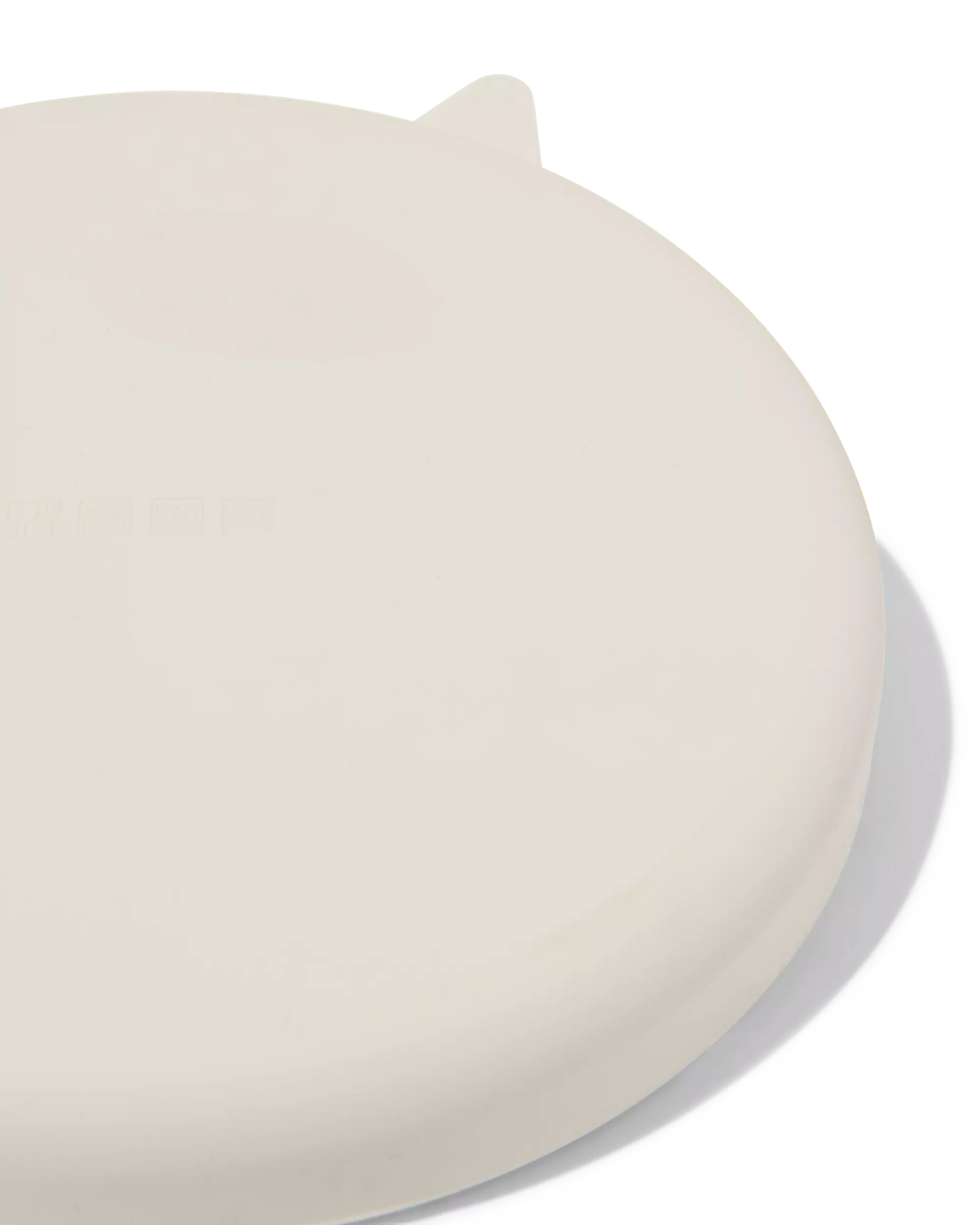 kinderbordje Ø16cm monster siliconen beige