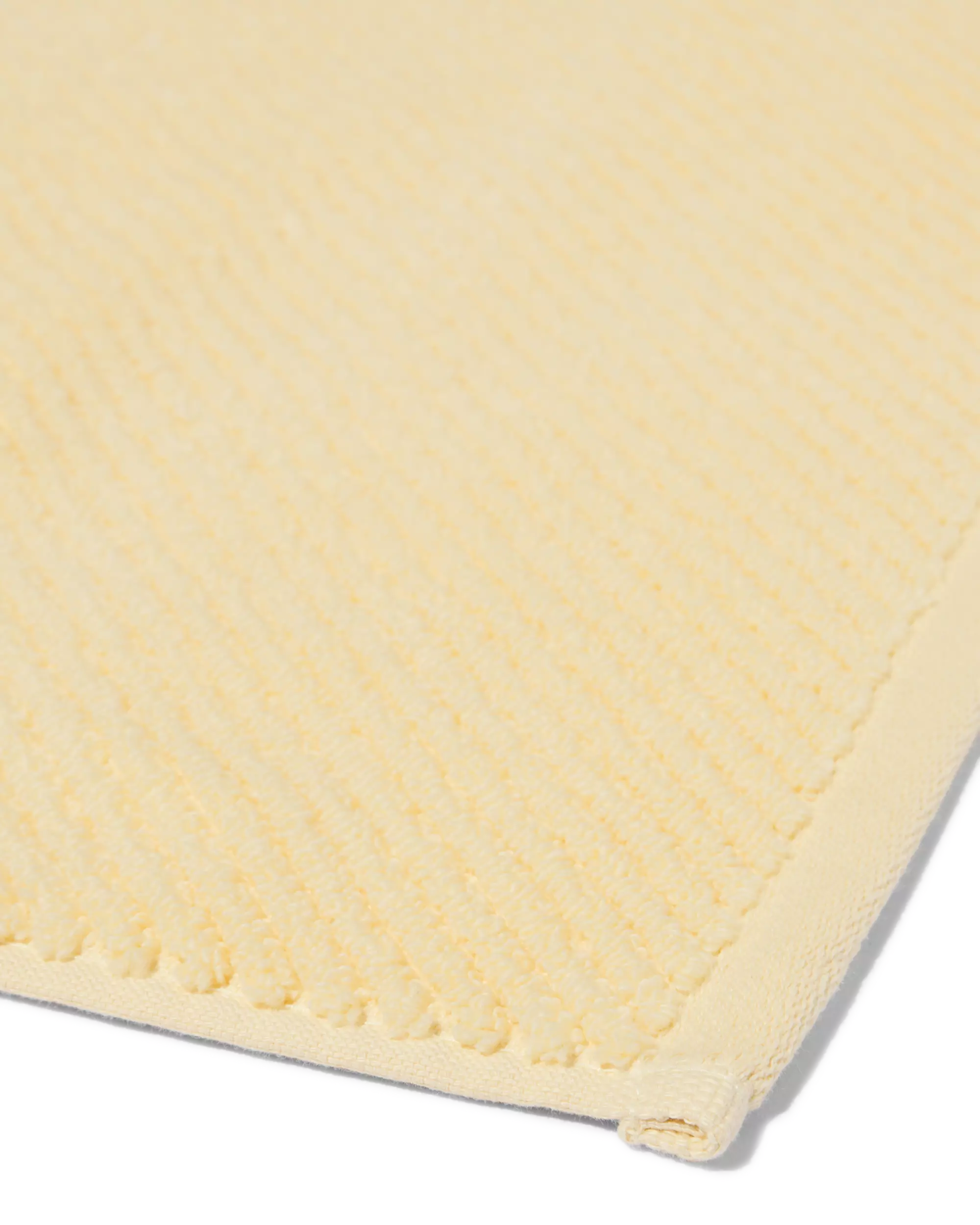 gastendoek 33x50cm zware kwaliteit diagonaal lichtgeel