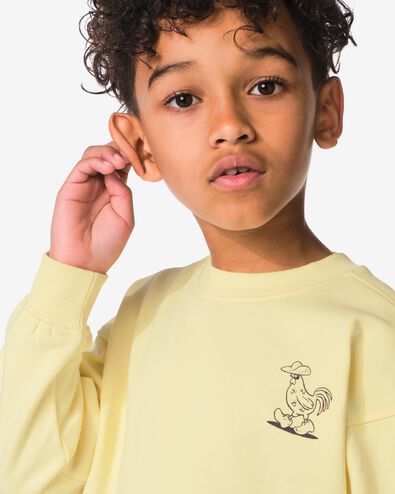 sweat-shirt enfant graphique jaune jaune - 30724254YELLOW - HEMA