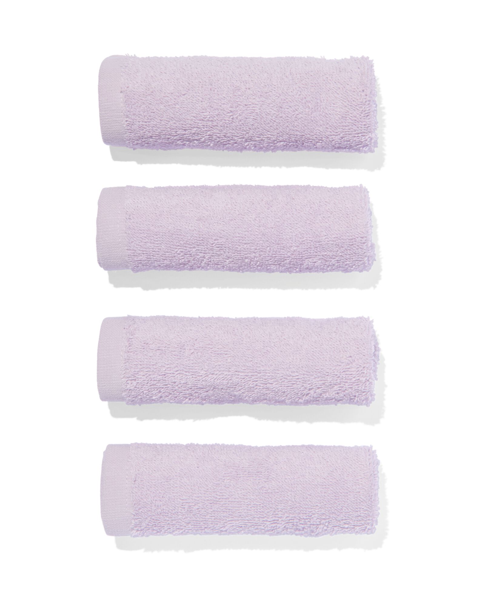 4 serviettes pour visage 30x30 lilas - qualit&eacute; &eacute;paisse lilas d&eacute;barbouillettes 30 x 30 - 5245411 - HEMA