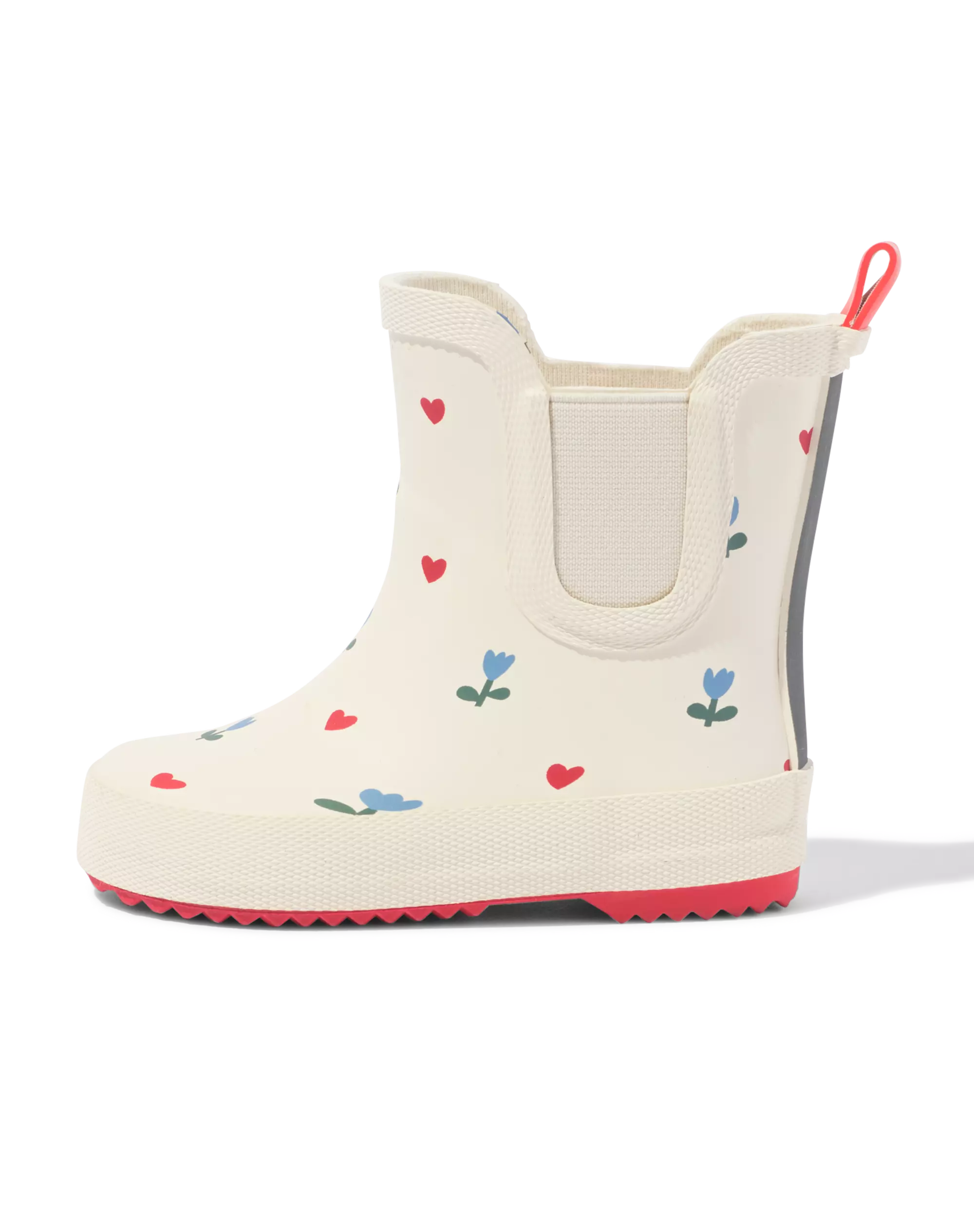 Baby-Regenstiefel, niedrig, Herz-Blume