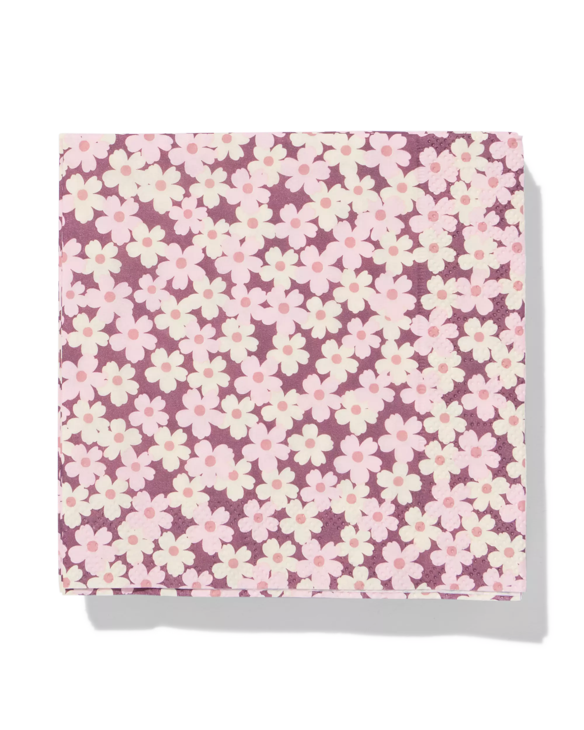servetten 24x24cm papier floraal - 20 stuks