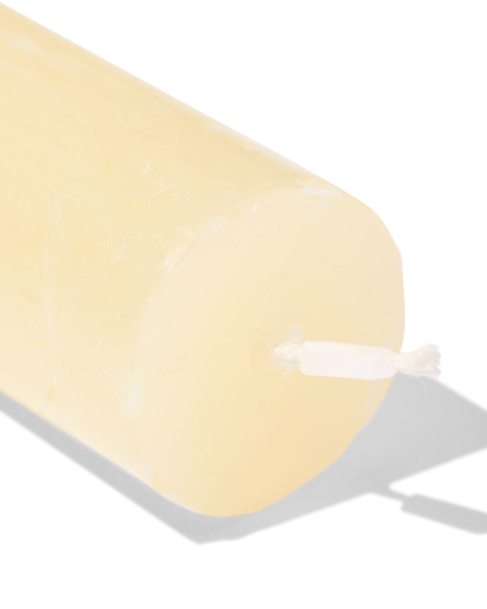 bougie d'int&eacute;rieur rustique &Oslash;2,2x27 cm jaune clair jaune p&acirc;le 2.2 x 27 - 13504234 - HEMA