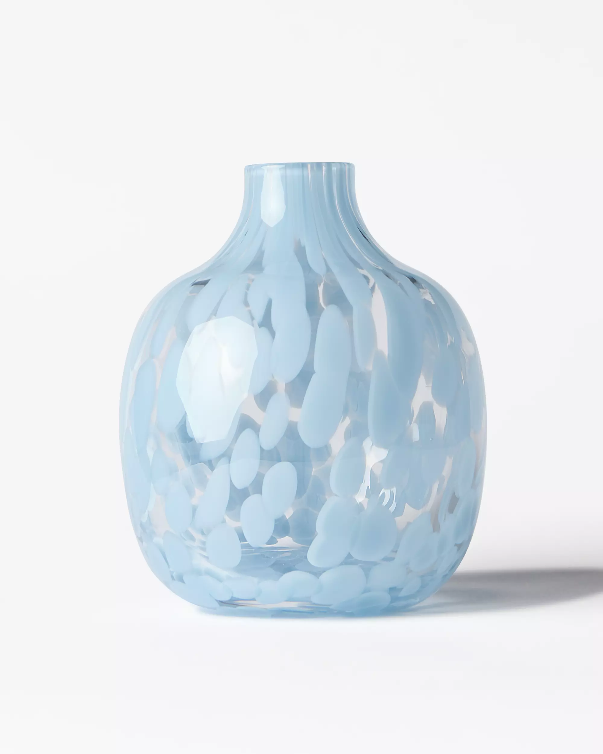 vase ⌀8,4 x 10 cm Bink verre moucheté bleu