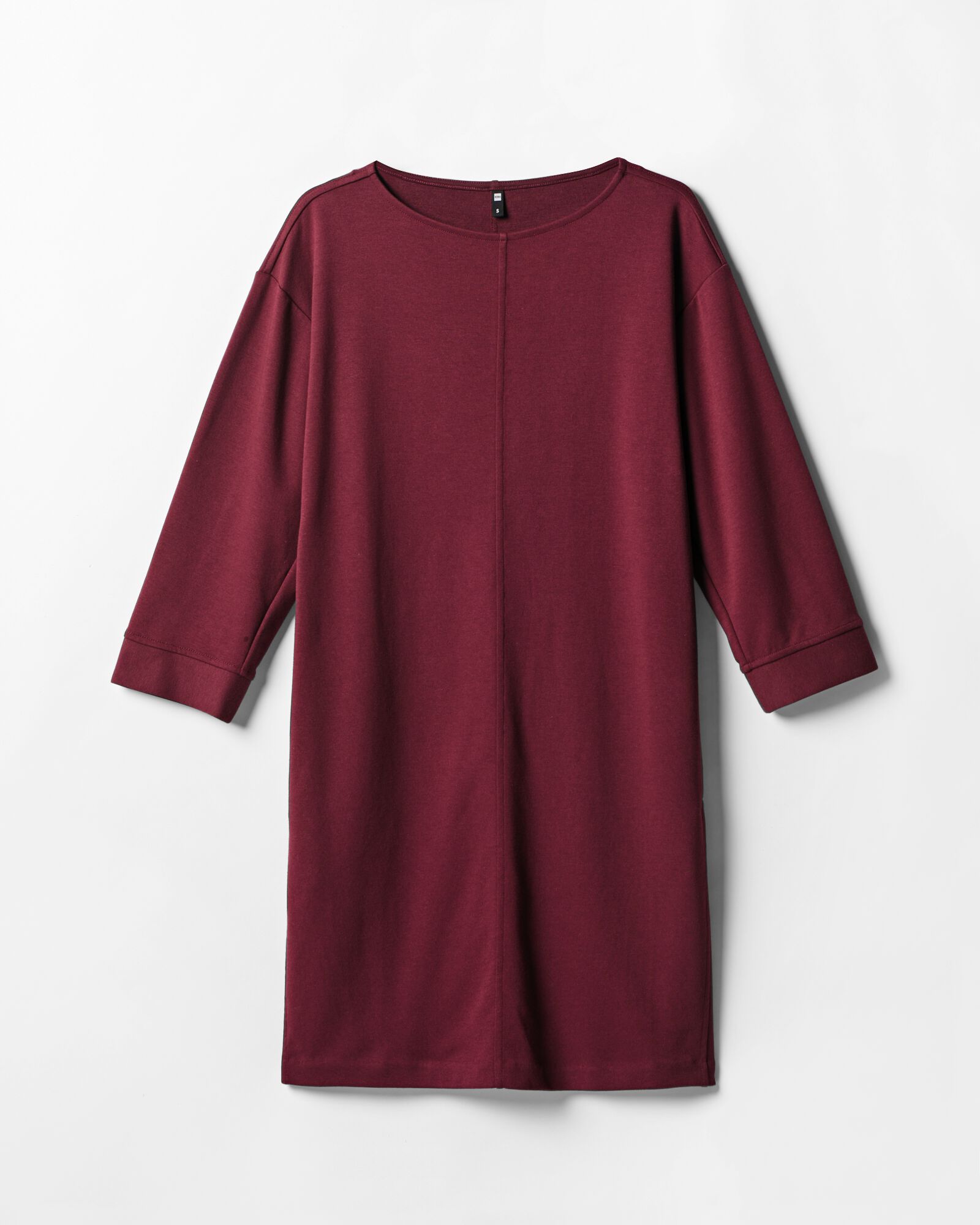 robe femme Otis regular fit jersey bordeaux bordeaux - 36214820BURGUNDYRED - HEMA