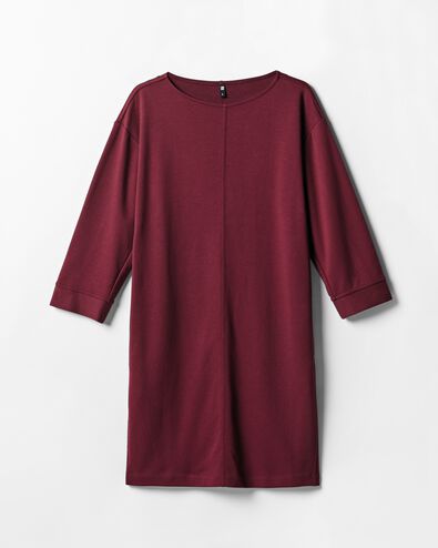 robe femme Otis regular fit jersey bordeaux bordeaux - 36214820BURGUNDYRED - HEMA